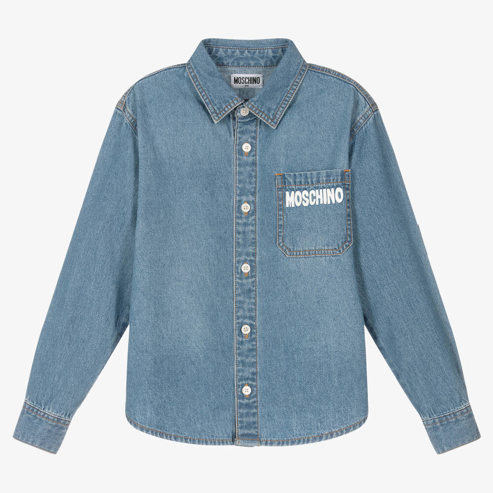 Boys & Girls Blue Denim Shirt