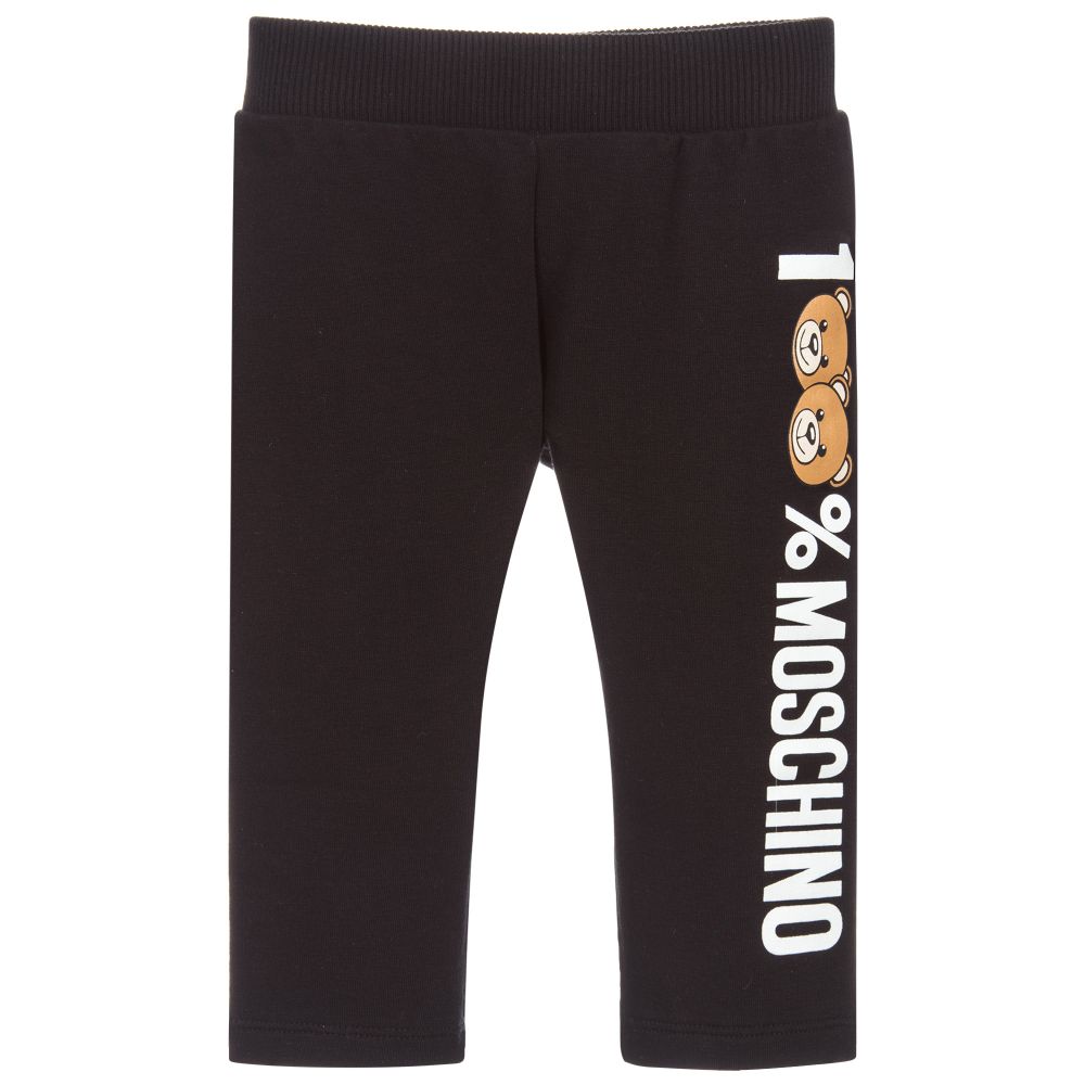 Pantalon de coton noir pour bébé fille