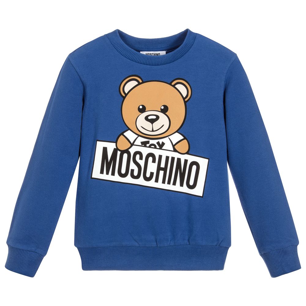 Boys & Girls Blue Link Cotton Sweatshirt