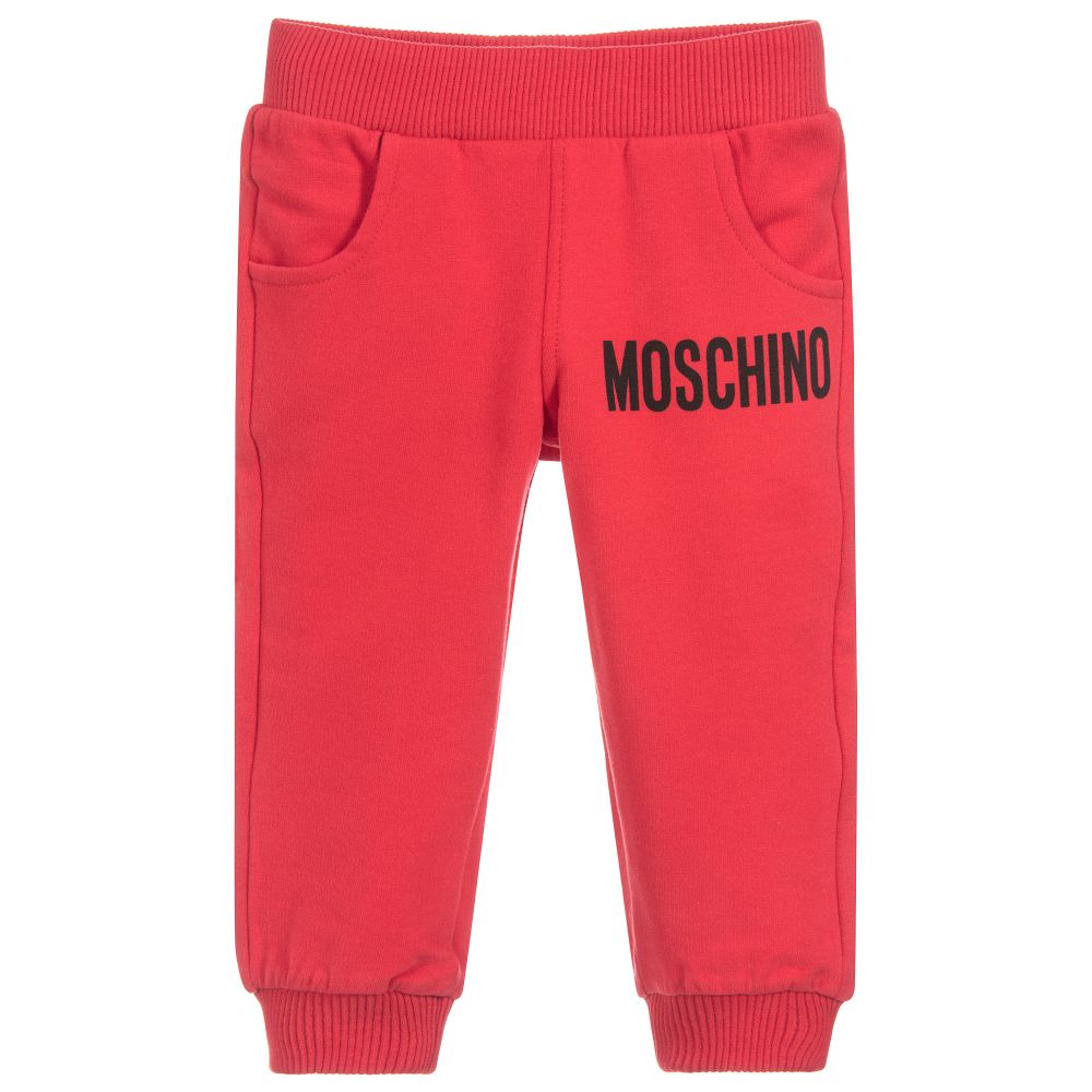 Baby Poppy Red Cotton Trousers