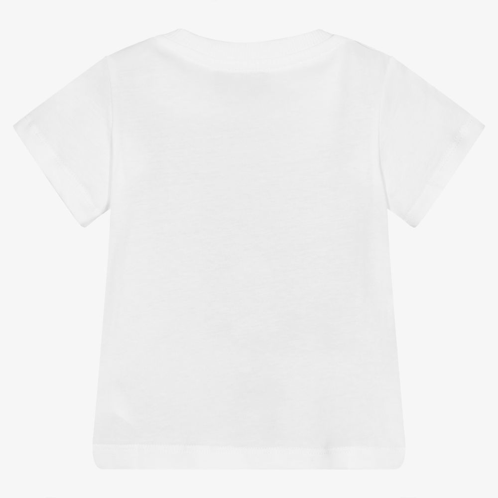 Baby Boys & Girls White Bear Cotton T-Shirt