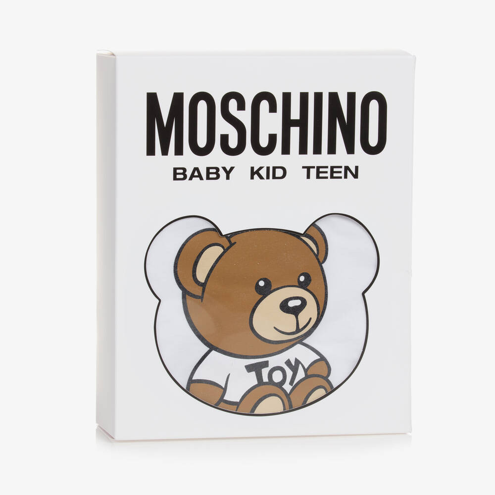 Baby Boys & Girls White Cotton Babysuit