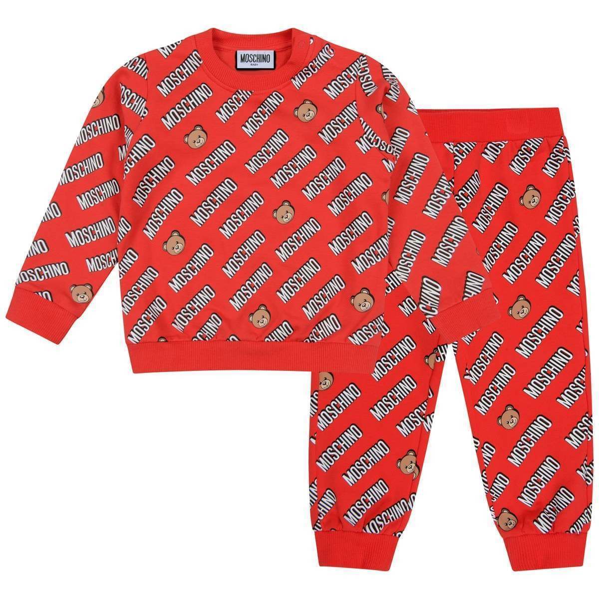 Baby Boys & Girls Red Logo Babysuit