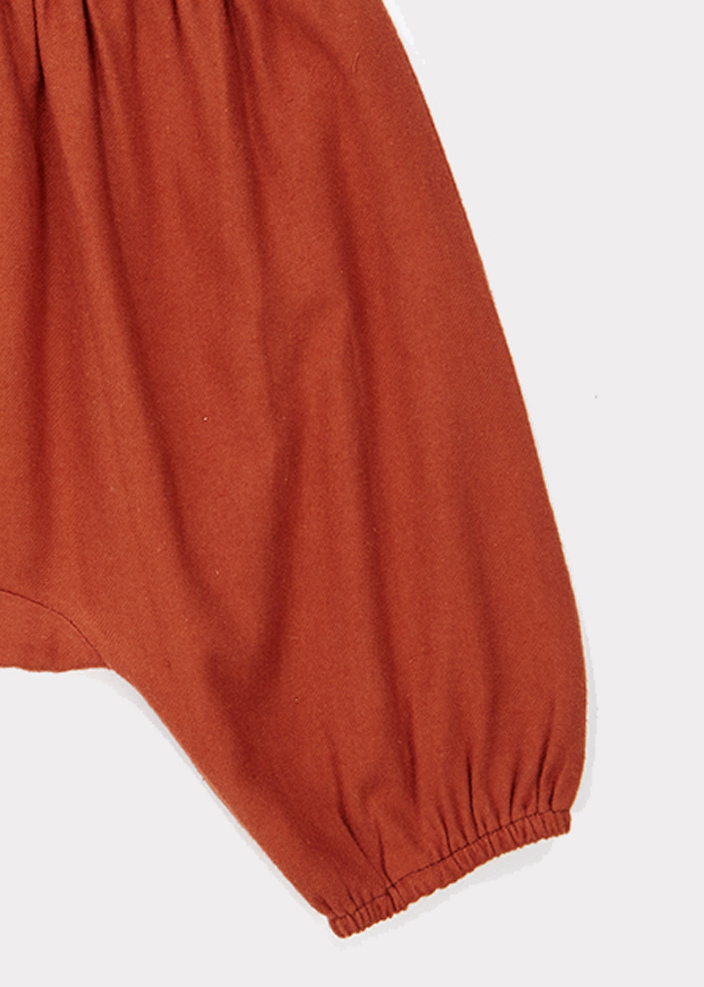 Baby Girls Caramel Cotton Trousers