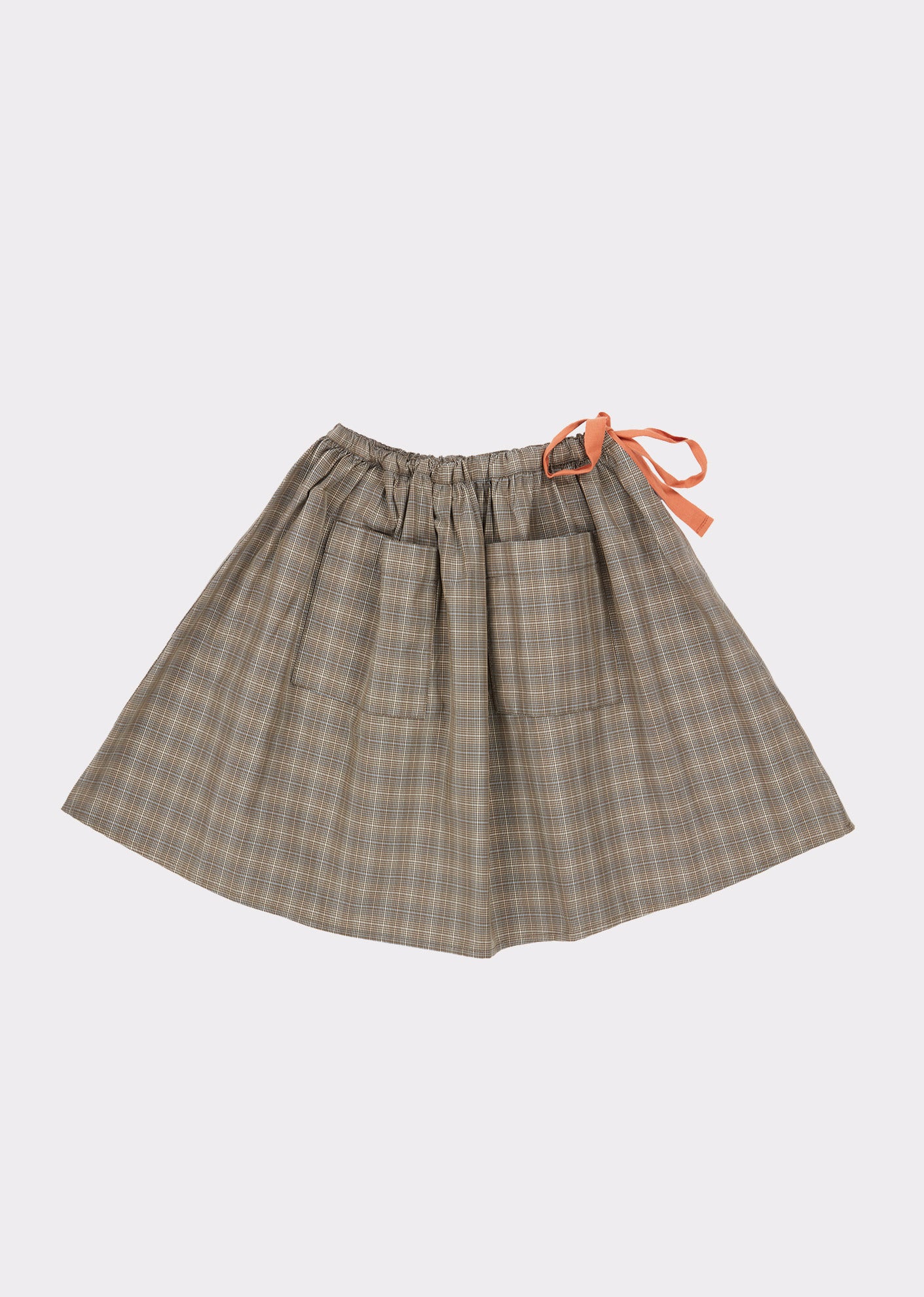 Girls Grey Check Skirt