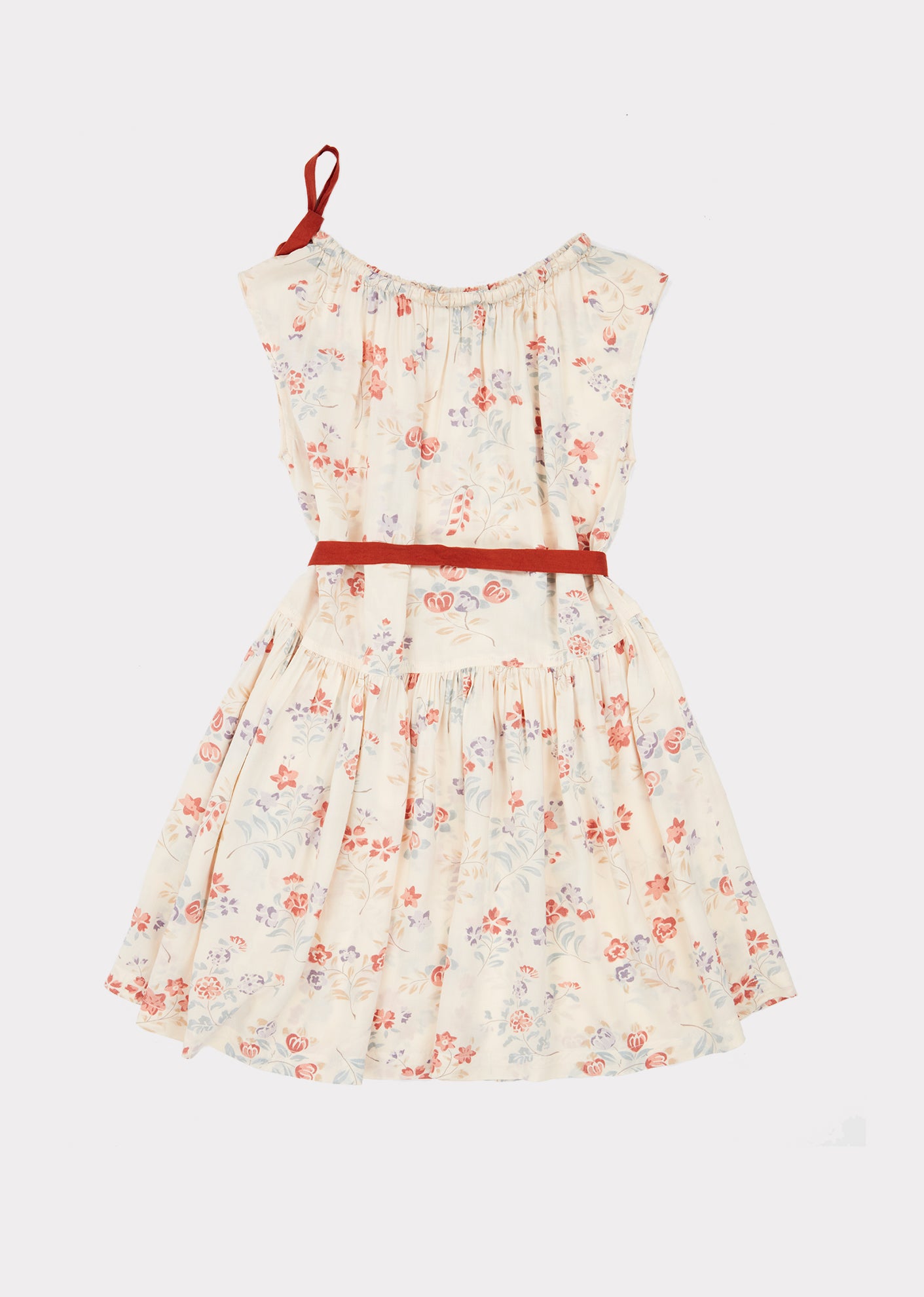 Girls Light Yellow Flowers Dress