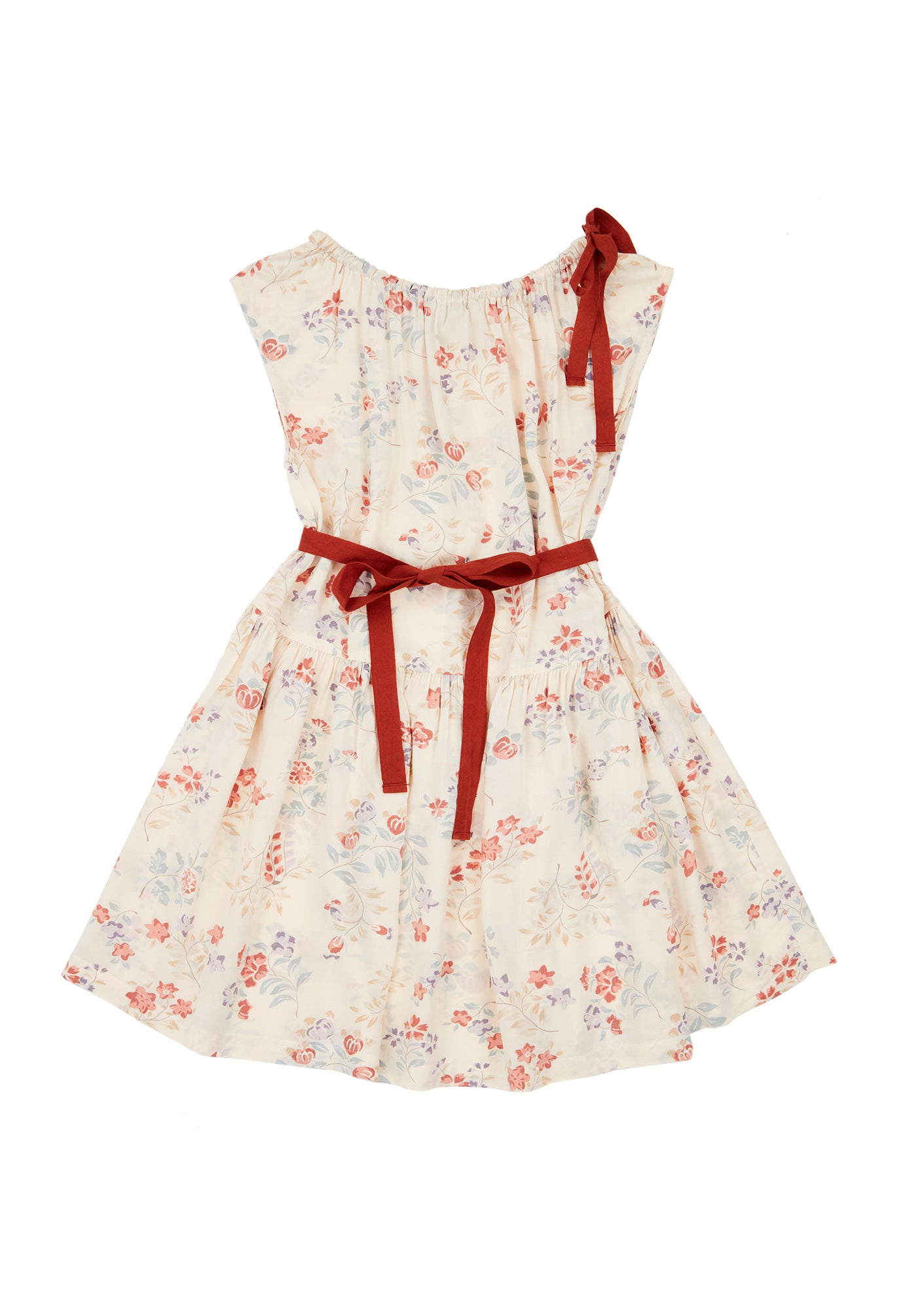 Girls Light Yellow Flowers Dress