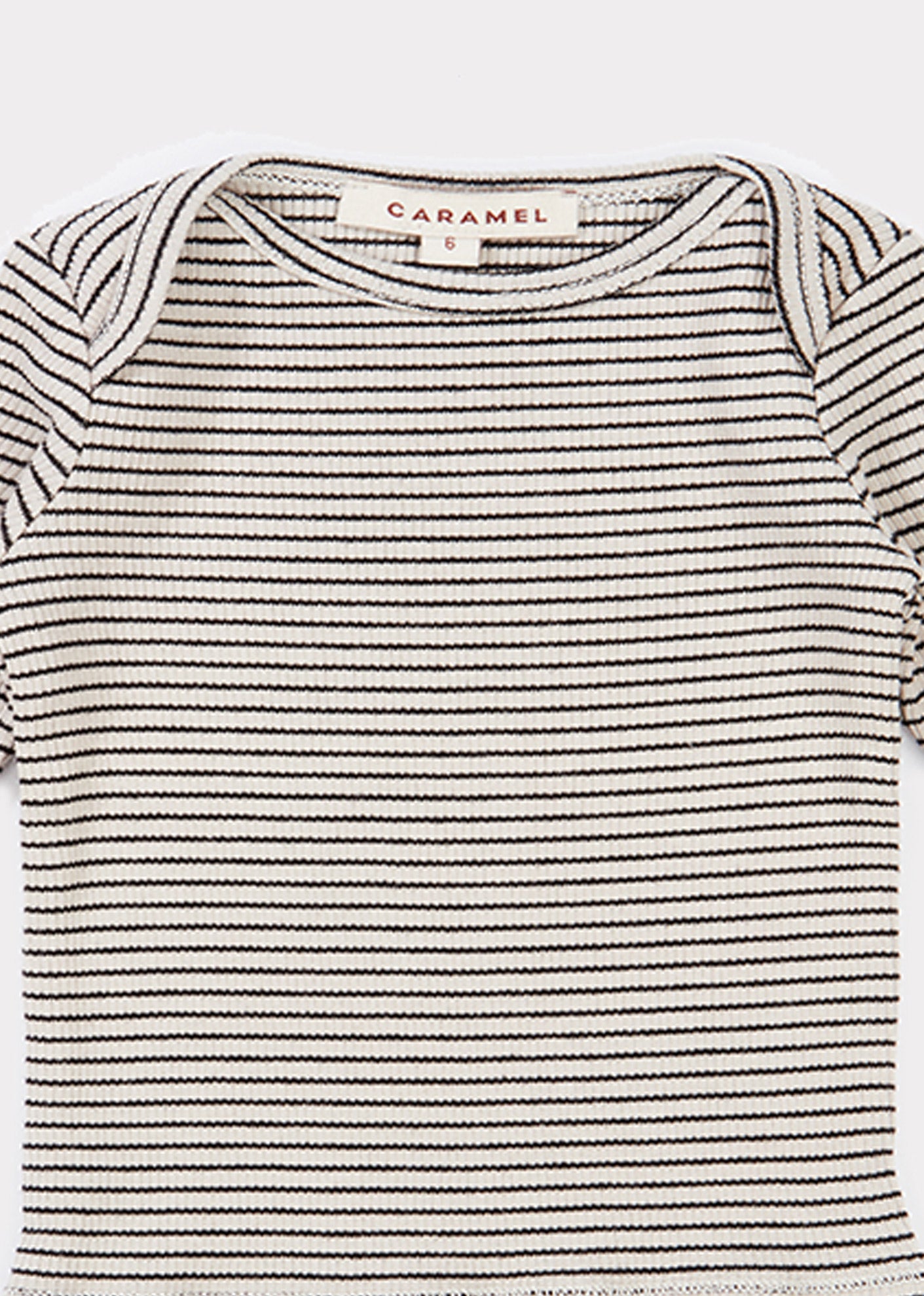 Baby Girls Beige Striped Cotton Shirt