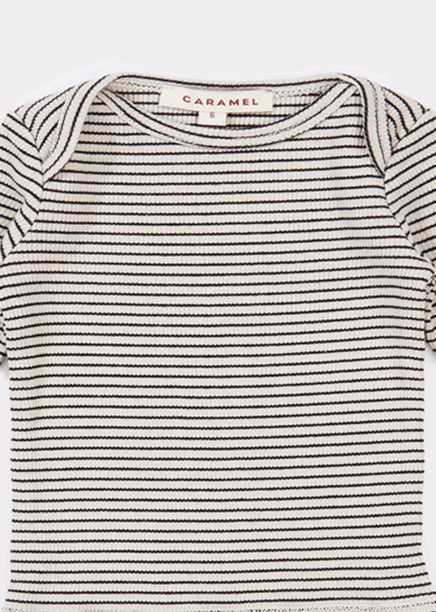 Baby Girls Beige Striped Cotton Shirt