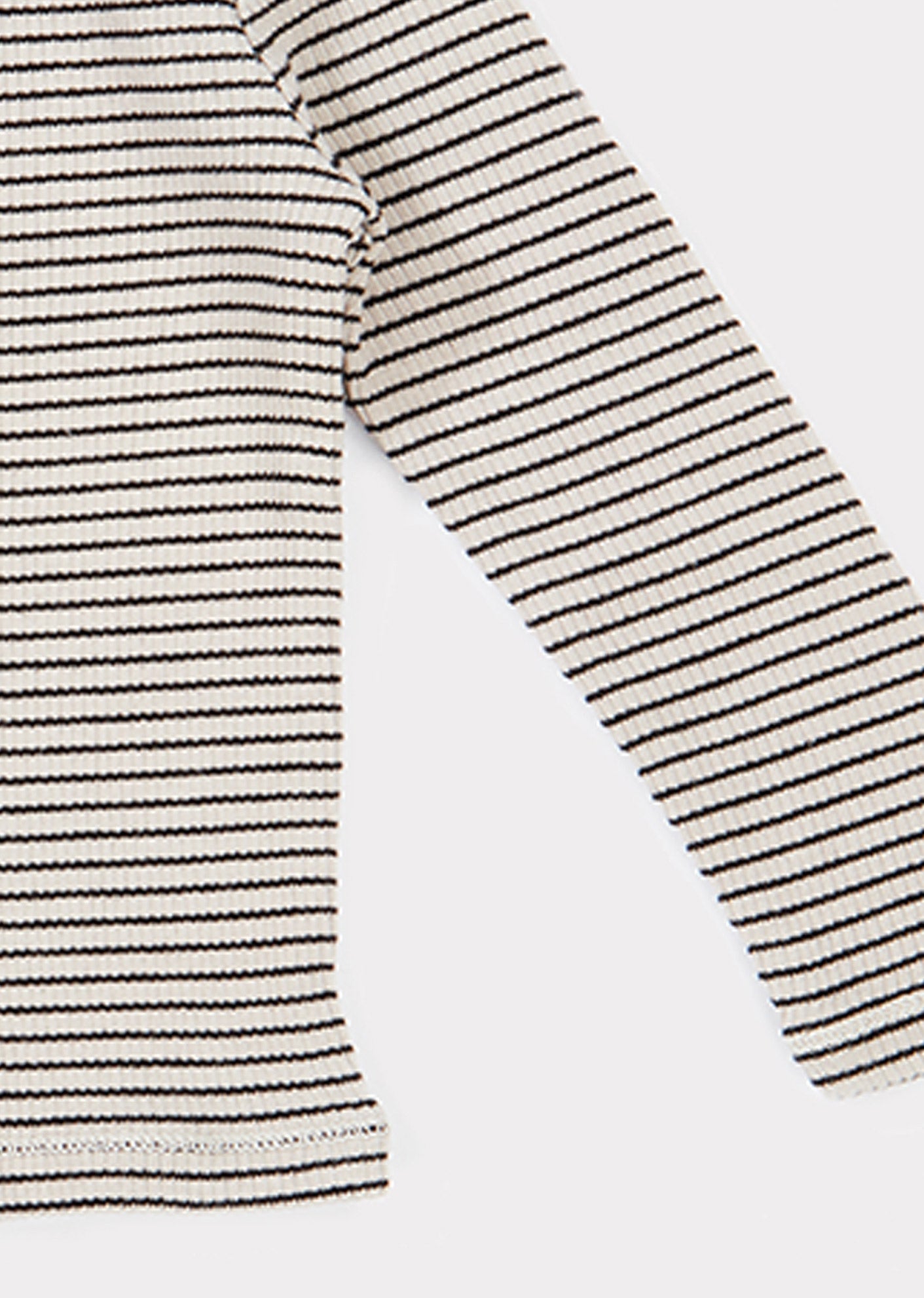 Baby Girls Beige Striped Cotton Shirt