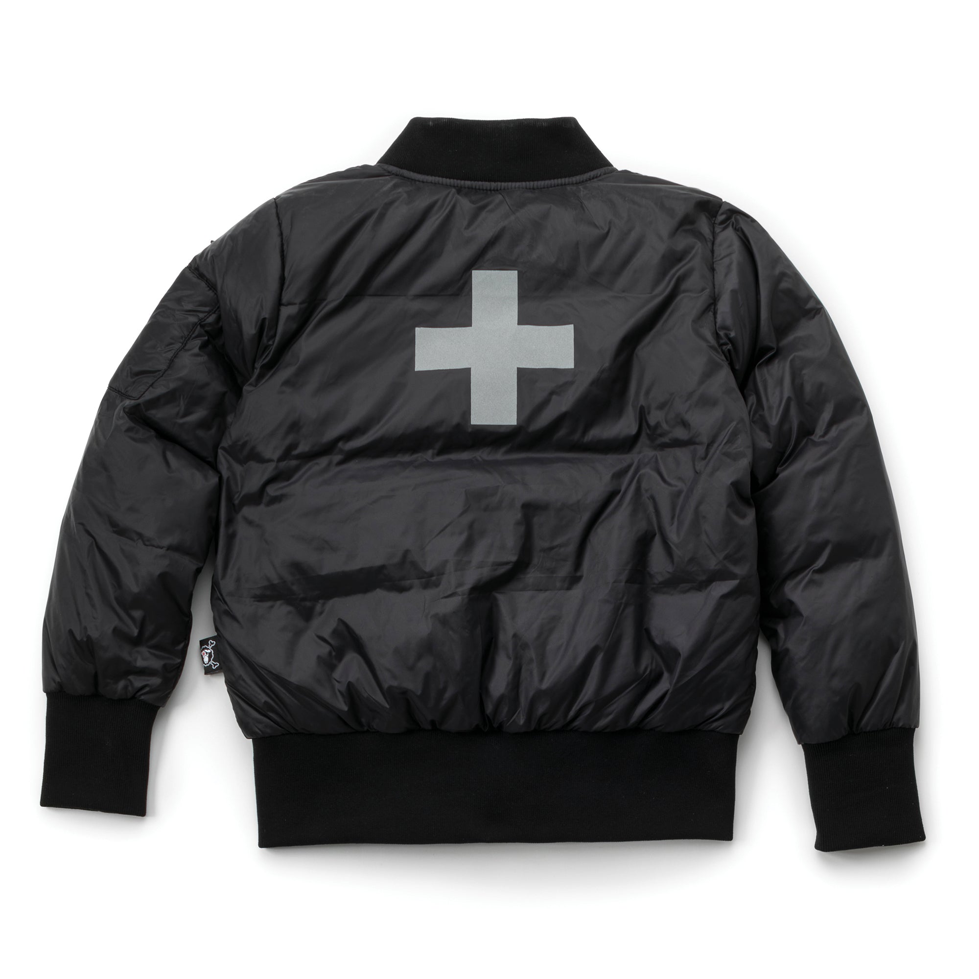 Boys Black Down Bomber Jacket