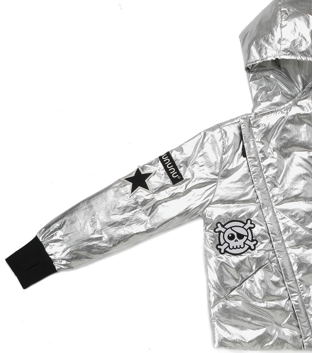 Boys & Girls Silver Patch Down Jacket