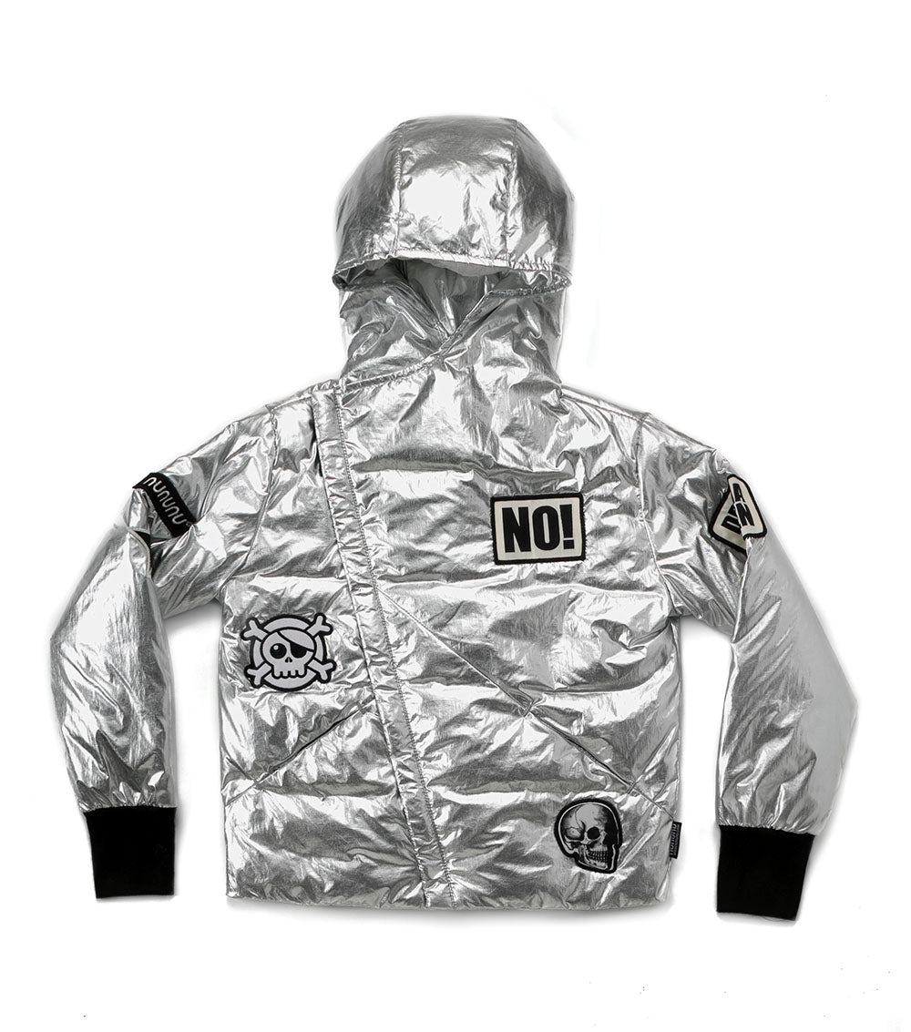 Boys & Girls Silver Patch Down Jacket