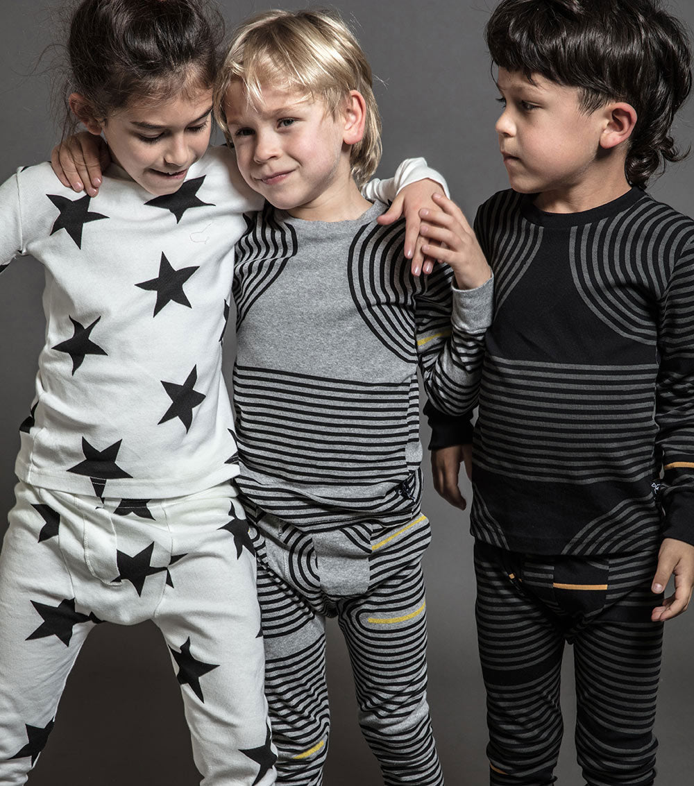 Boys & Girls White Star Cotton Set