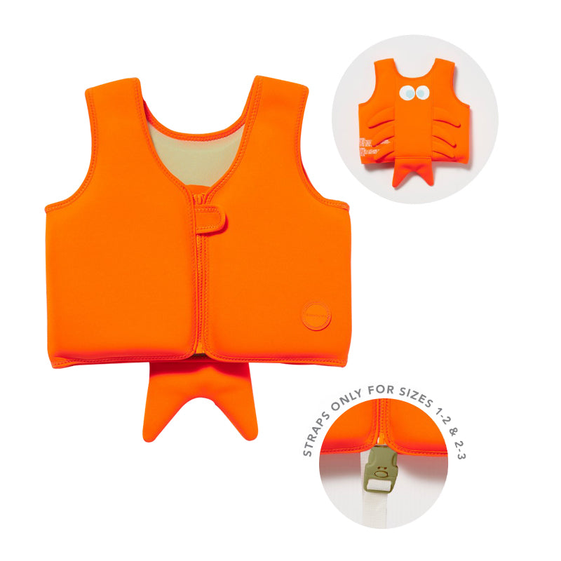 Orange Crab Swim Vest