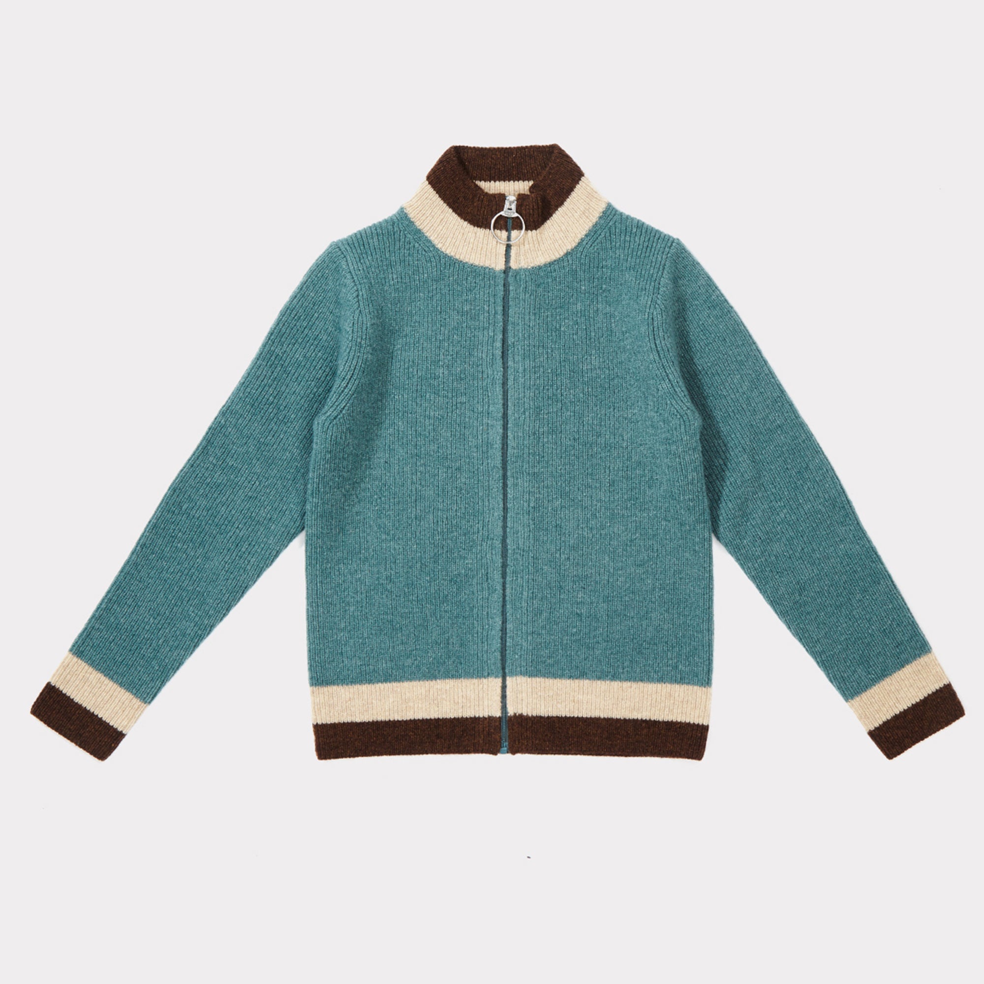 Boys & Girls Duck Egg Blue Striped Cardigan