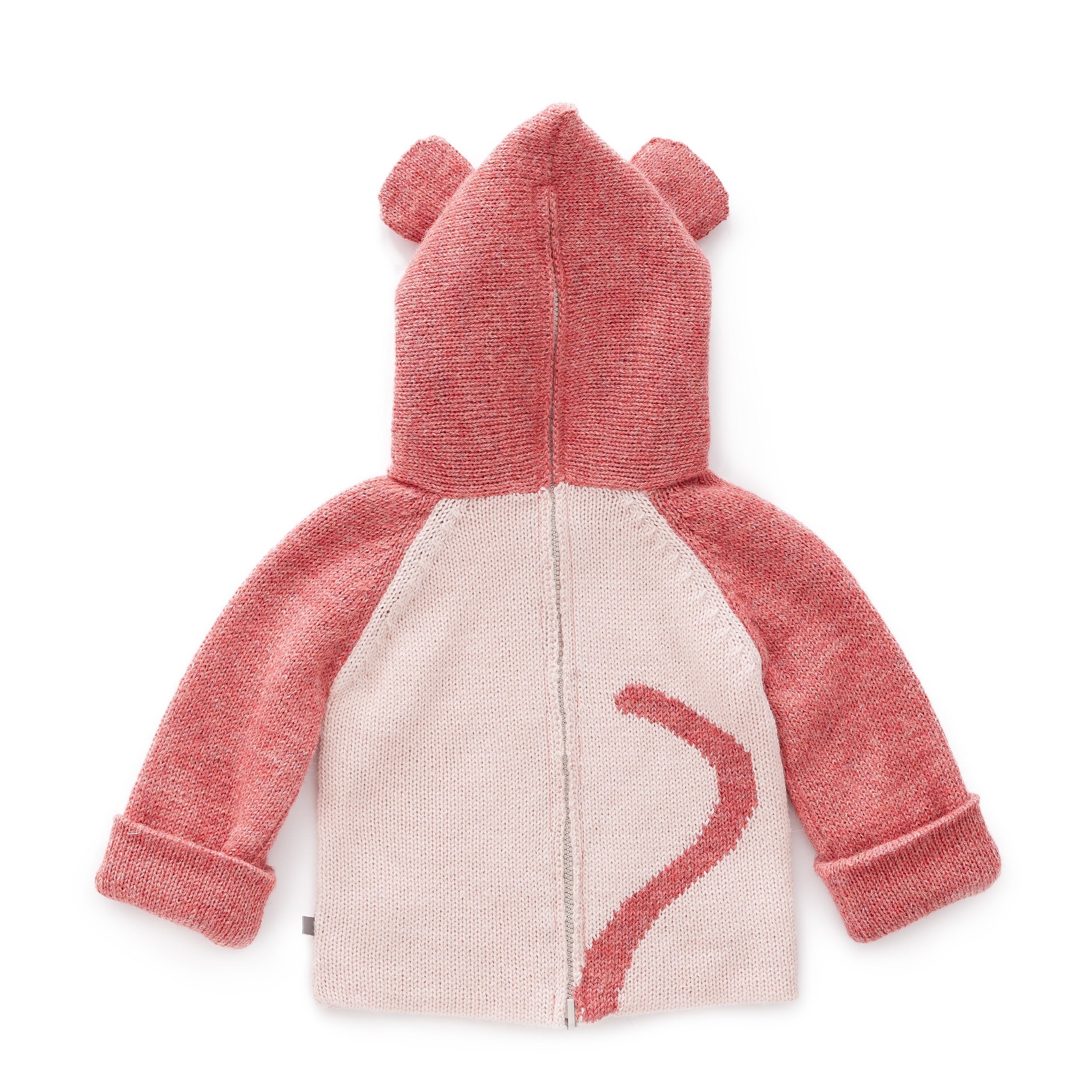 Baby Girls Pink Panther Baby Alpaca Hoodie