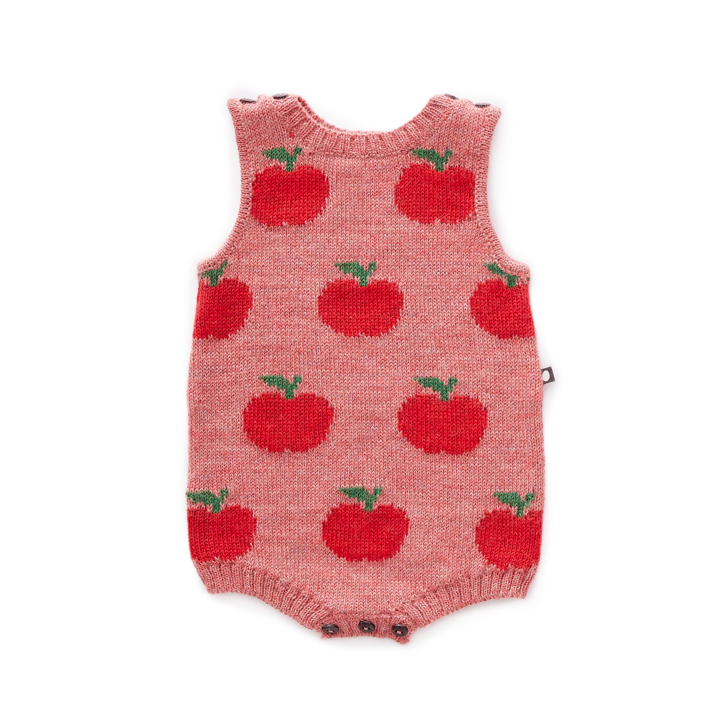 Baby Girls Rose & Red Baby Alpaca Romper