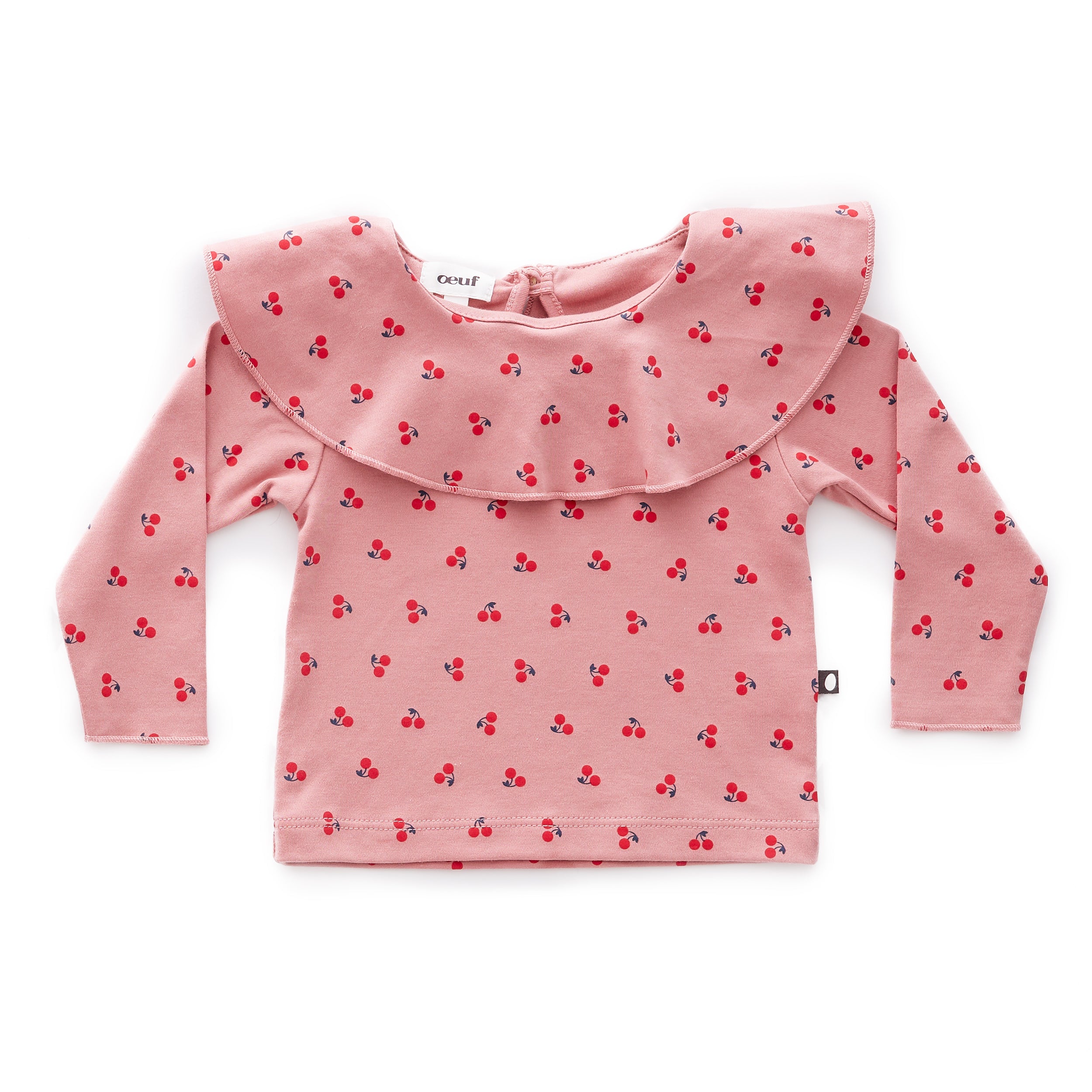 Baby Girls Dark Pink Organic Pima Cotton T-shirt