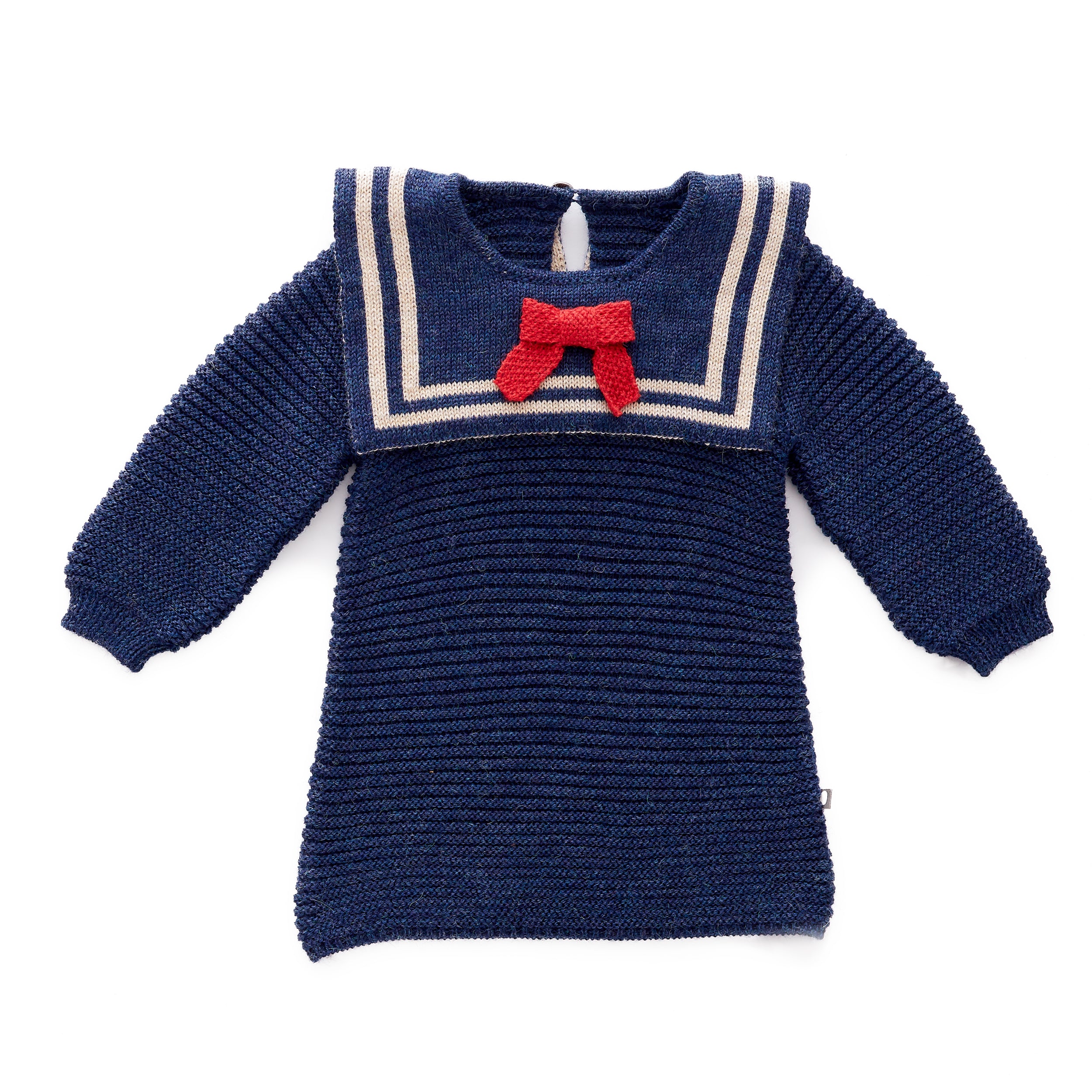 Baby Girls Indigo Baby Alpaca Dress