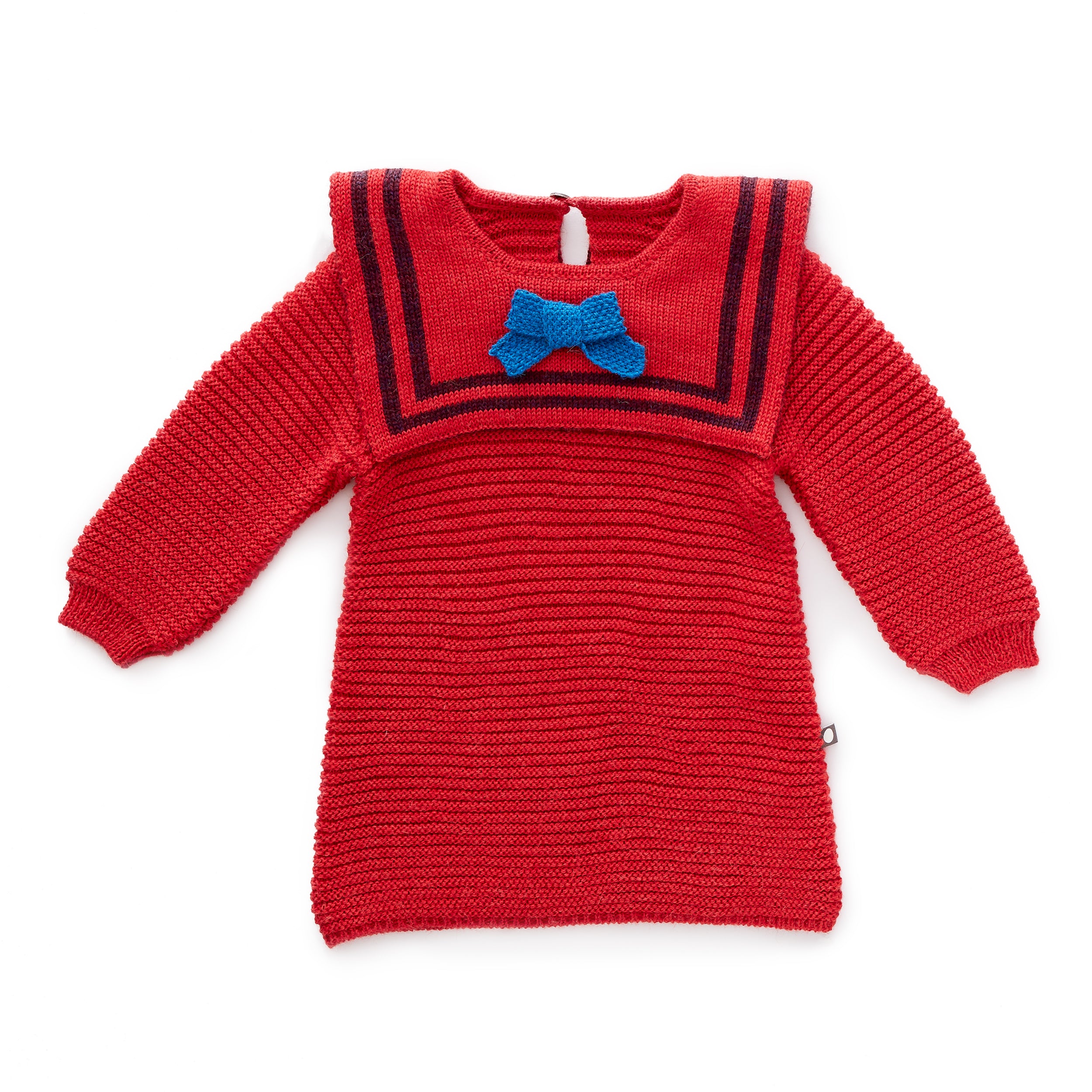 Baby Girls Red Baby Alpaca Dress