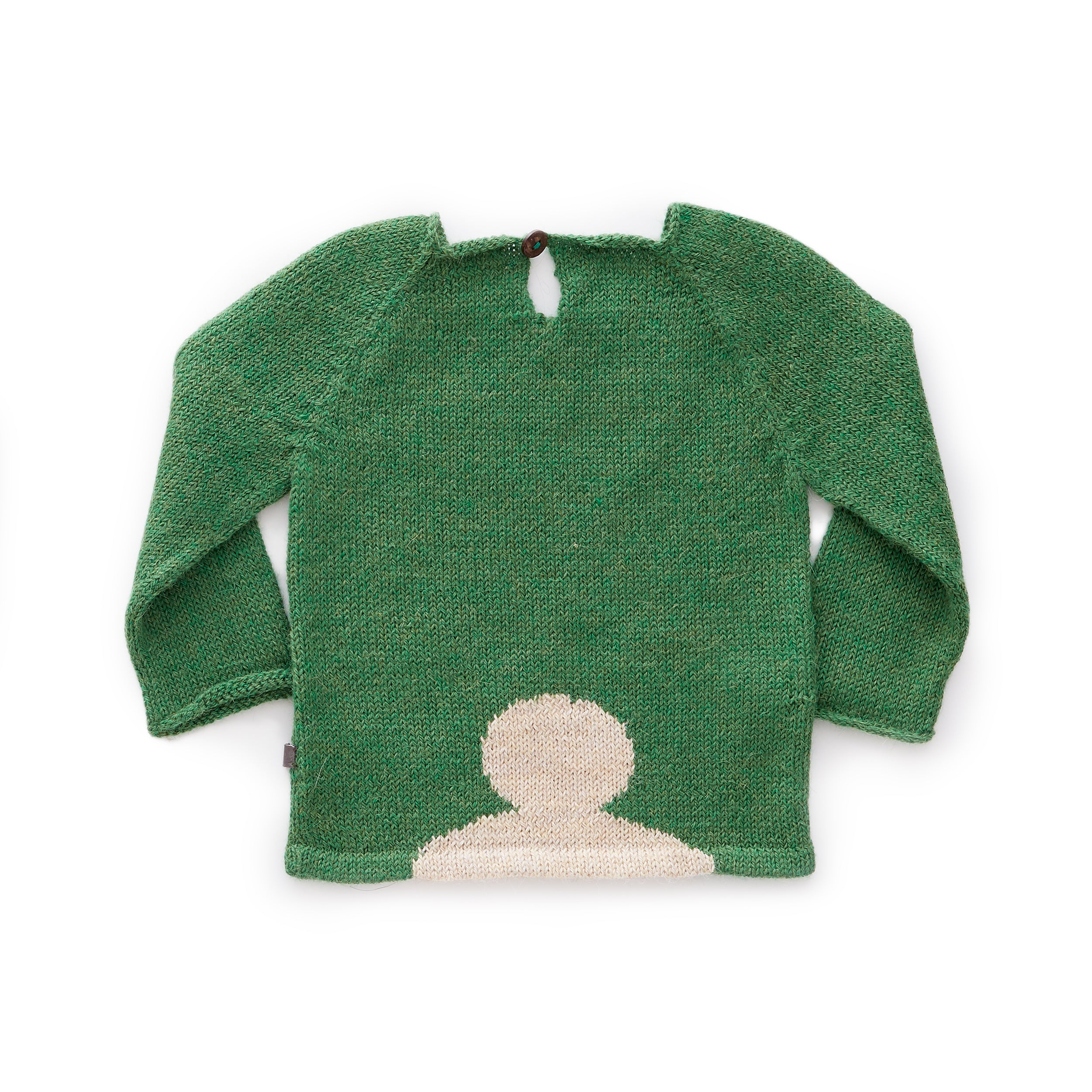 Boys & Girls Juniper & Beige Baby Alpaca Sweater