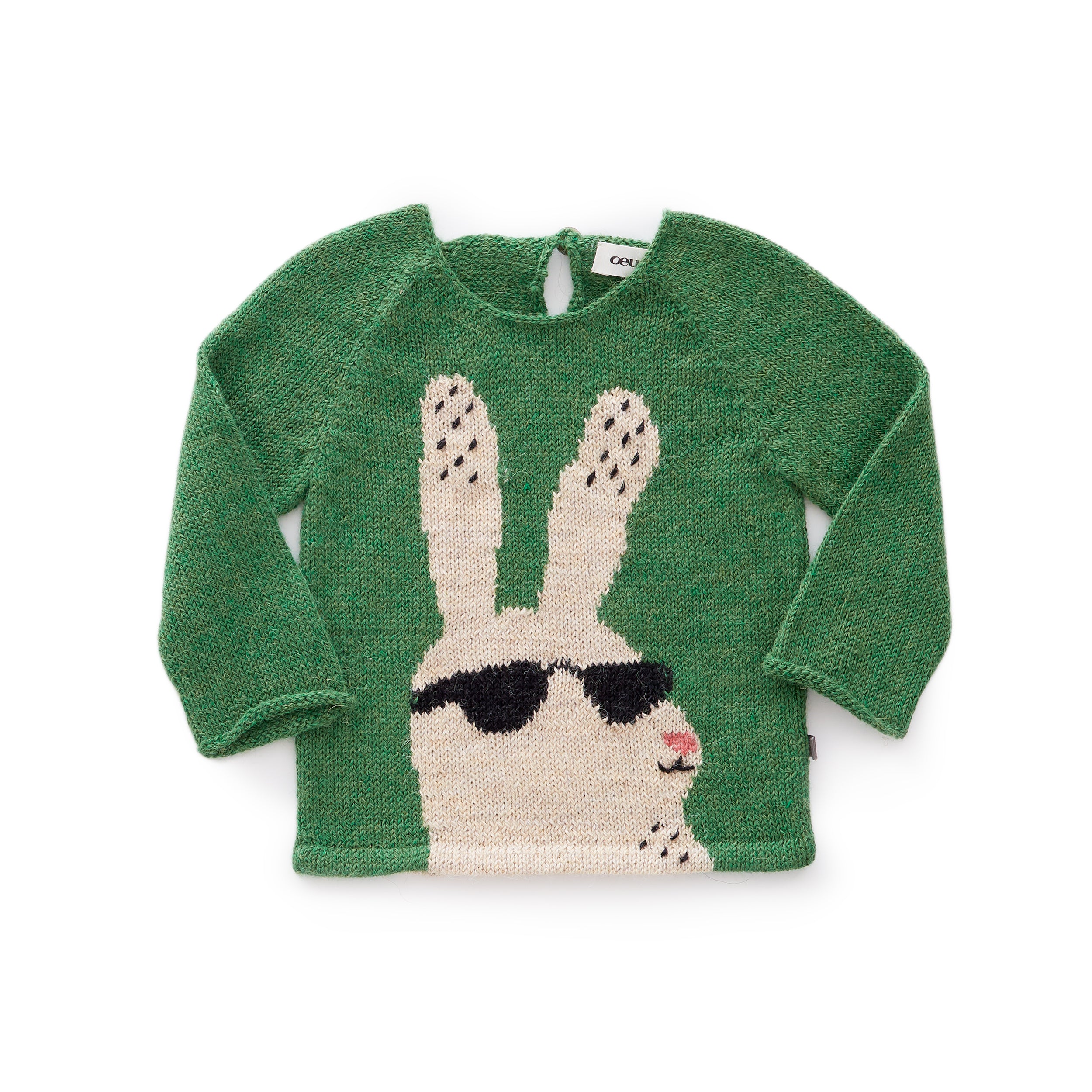 Boys & Girls Juniper & Beige Baby Alpaca Sweater