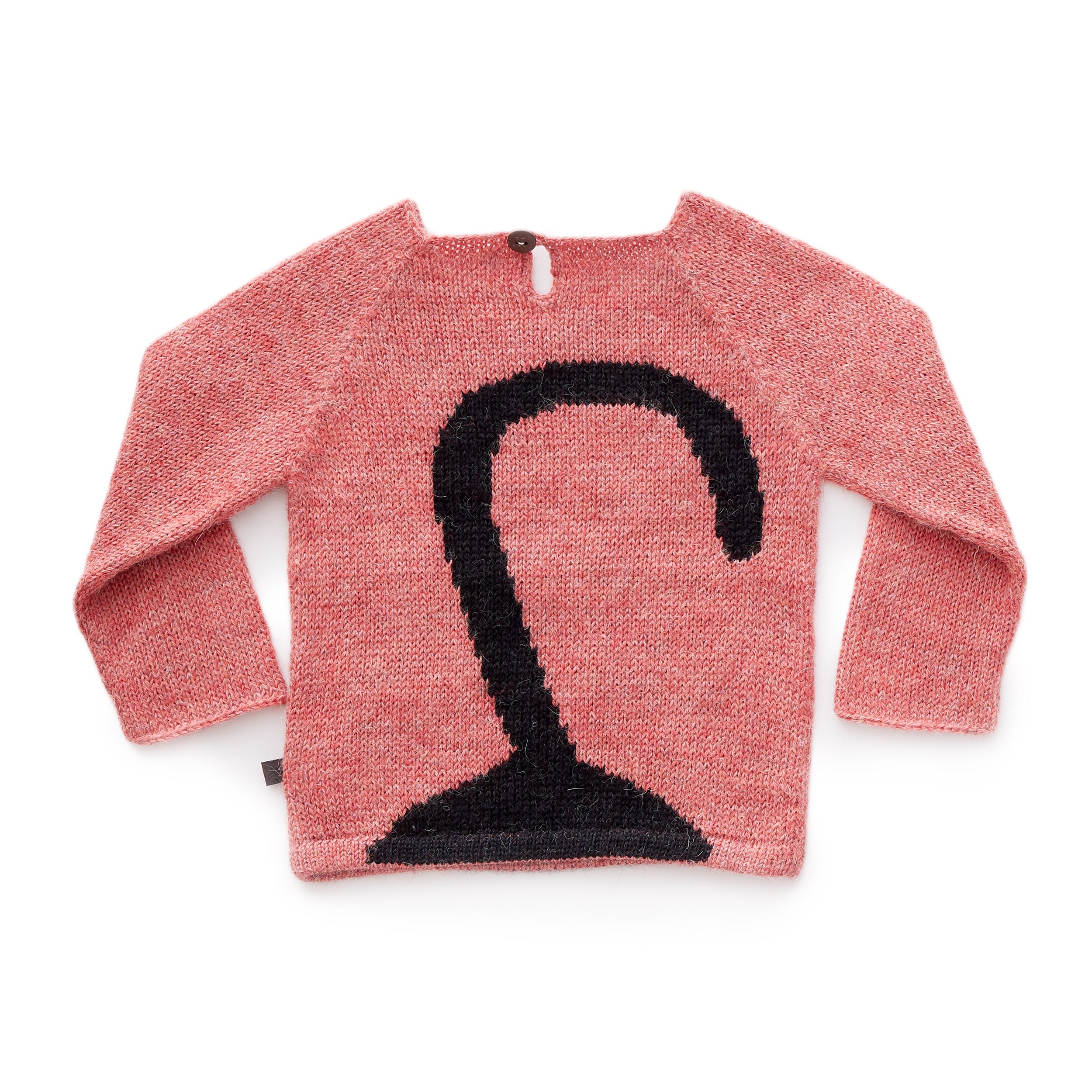 Baby Girls Rose & Night Baby Alpaca Cat Sweater