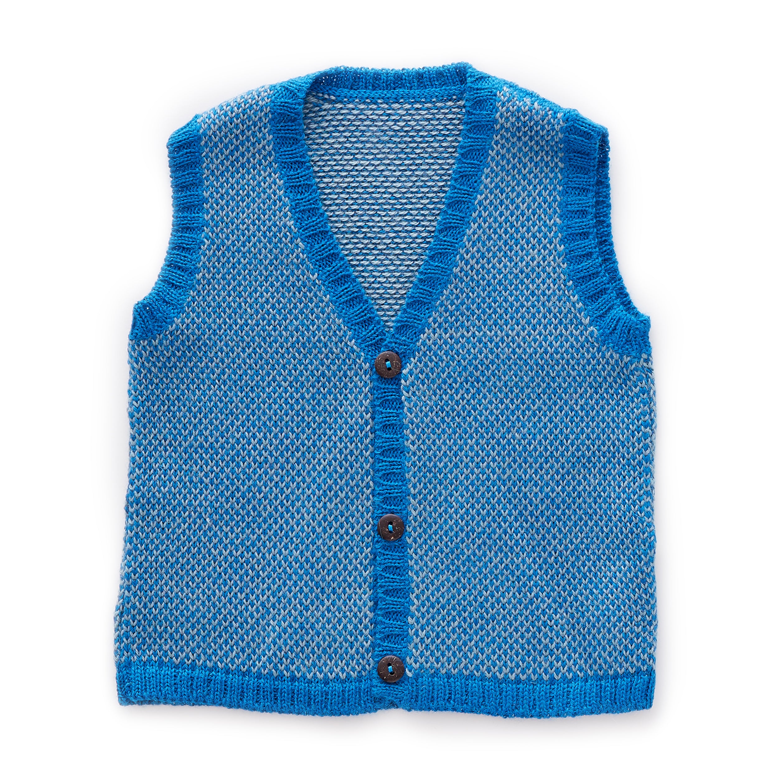 Boys & Girls Ocean & Mist Baby Alpaca Vest Cardi