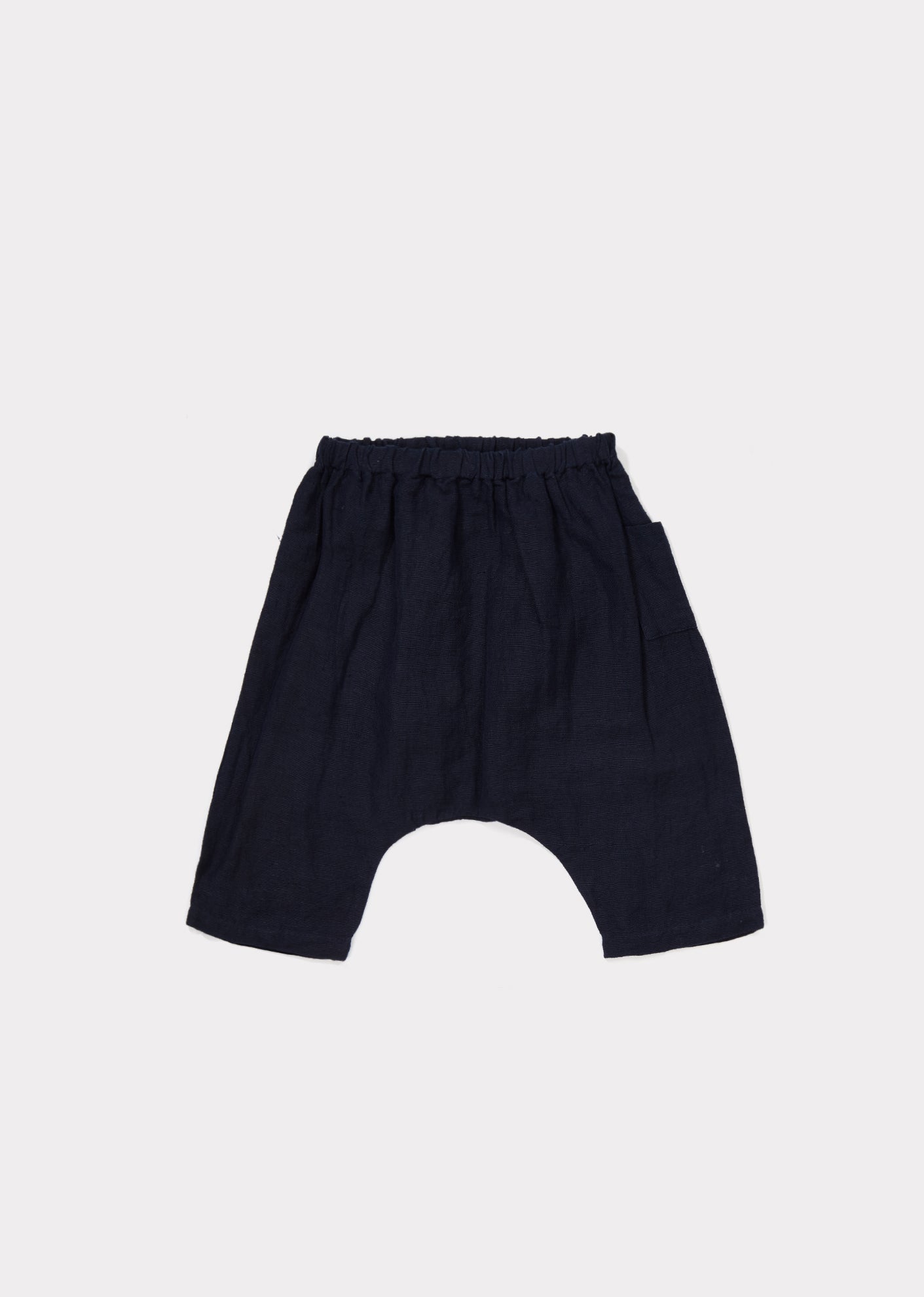 Baby Navy Cotton Woven Trousers