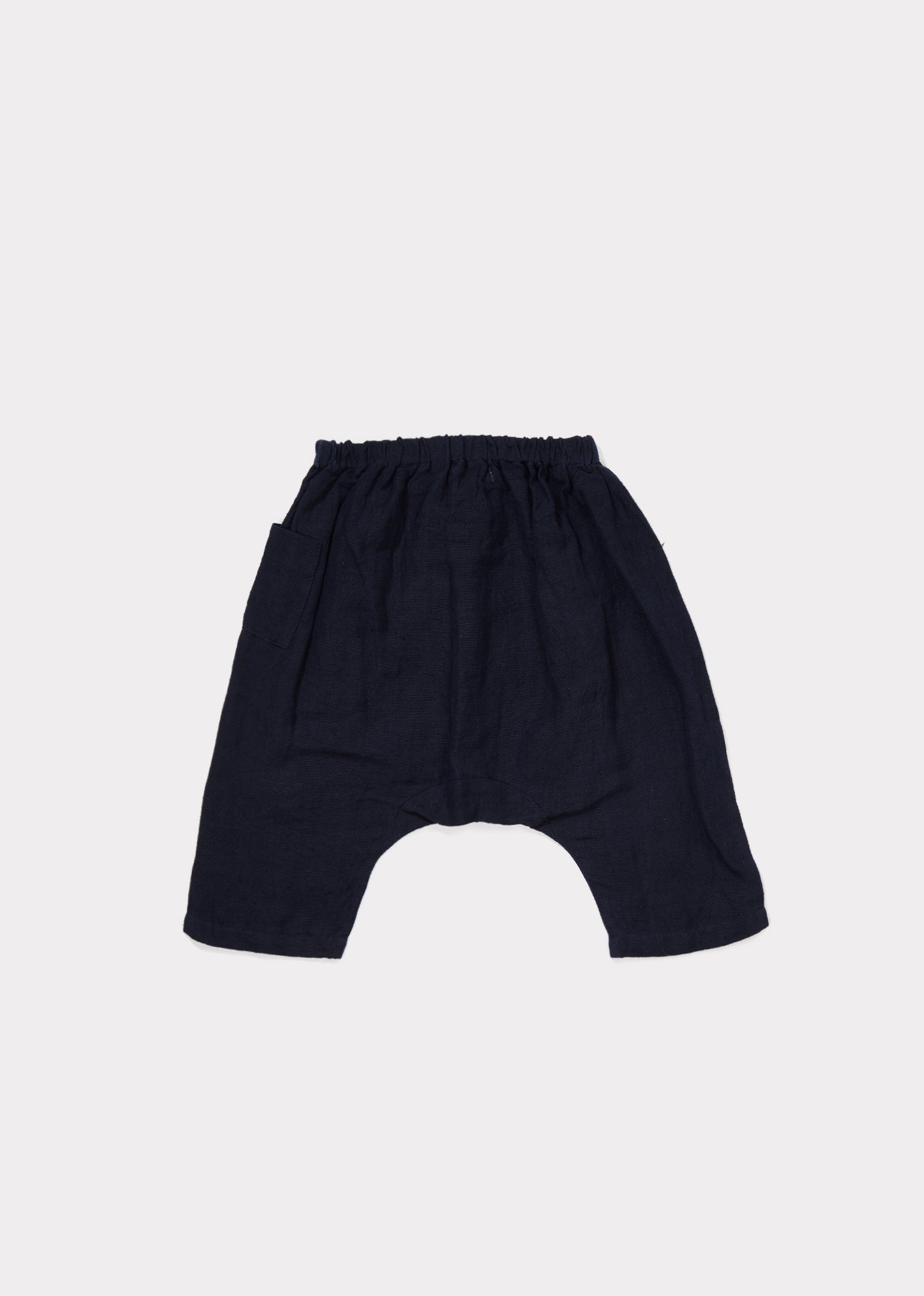 Baby Navy Cotton Woven Trousers