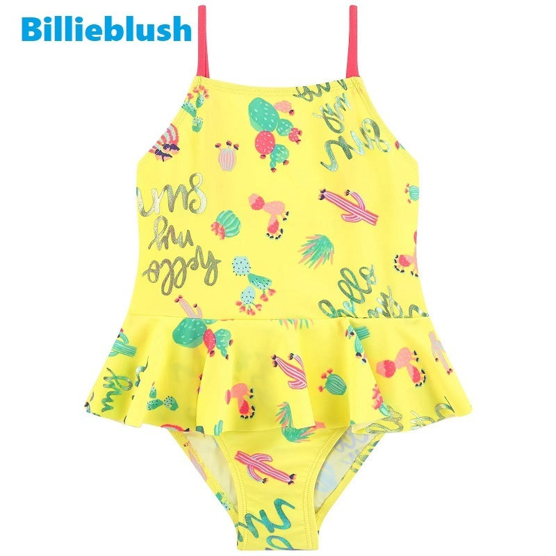 Girls Yellow Swimsuit