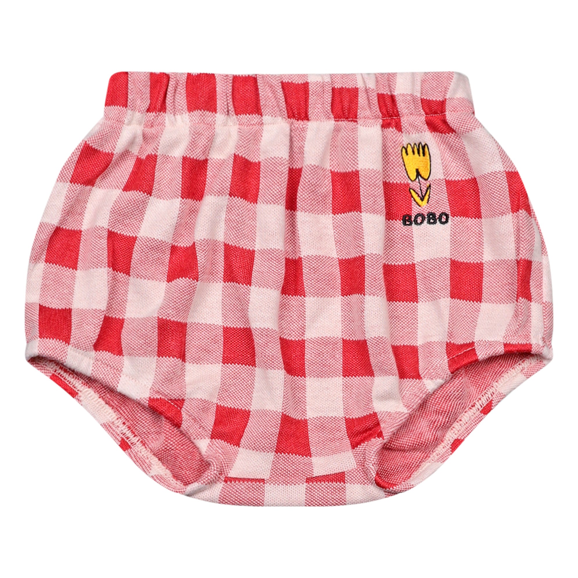 Baby Girls Red Check Cotton Bloomers