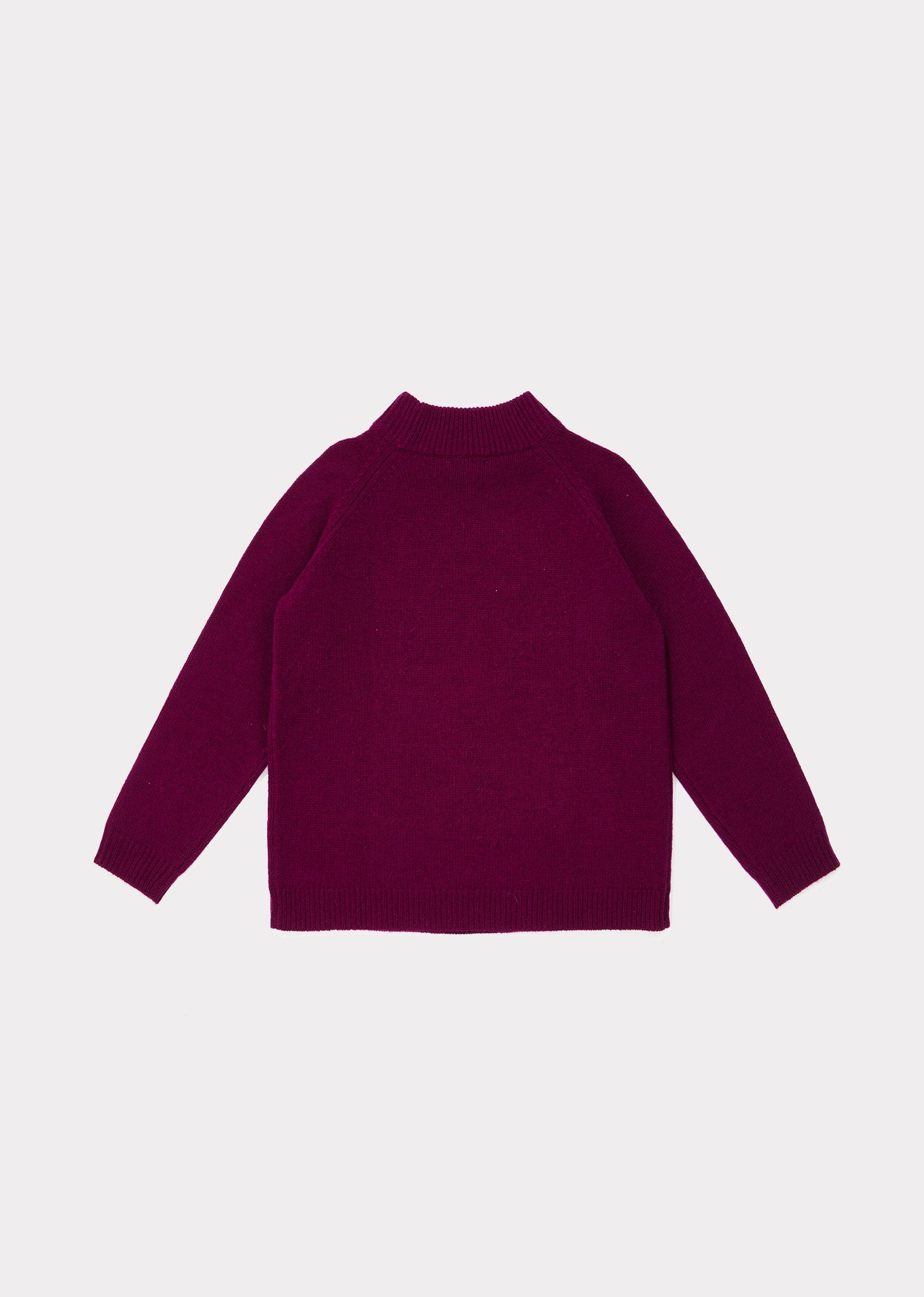 Girls Purple Red Cashmere Sweater