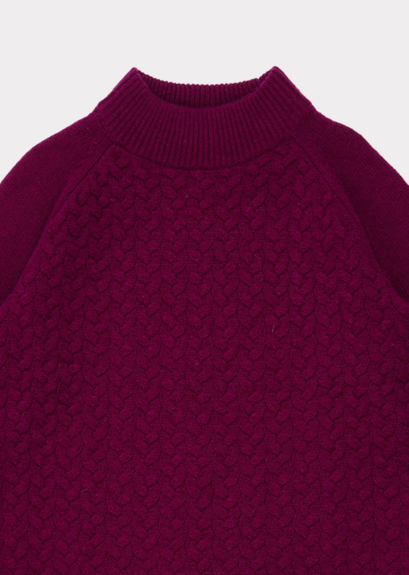 Girls Purple Red Cashmere Sweater