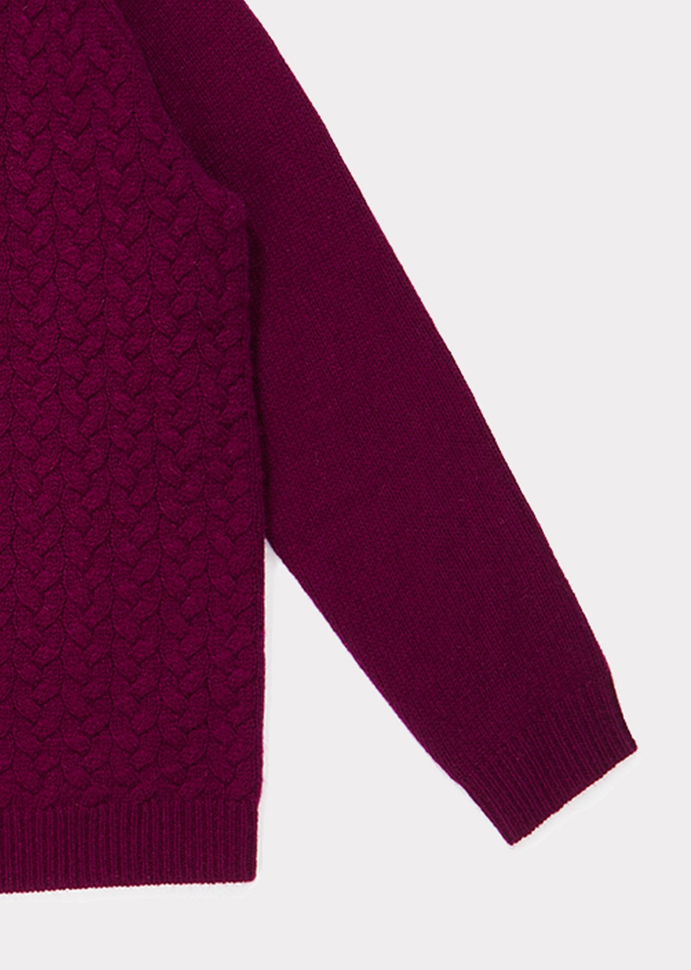 Girls Purple Red Cashmere Sweater