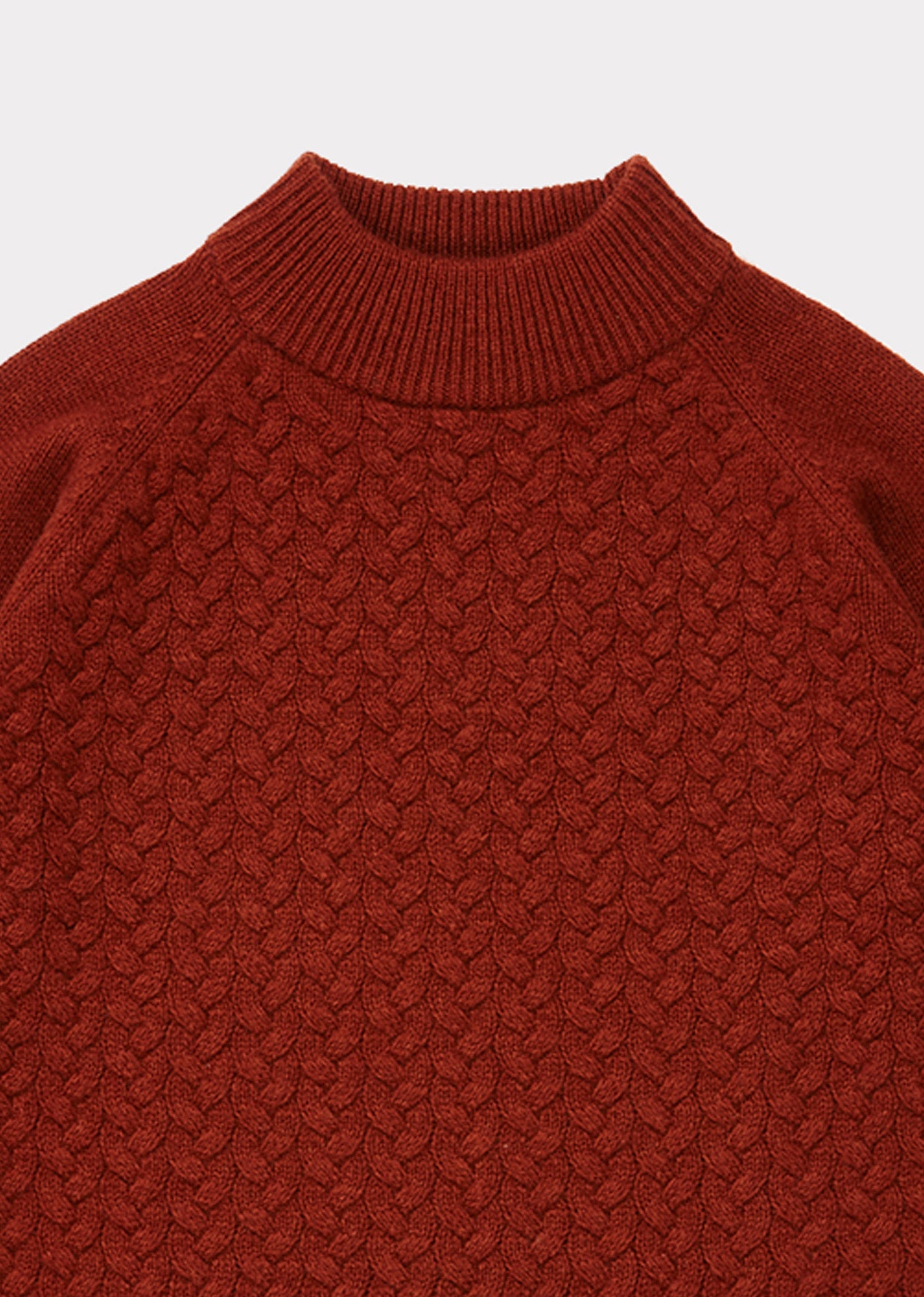 Girls Rust Cashmere Sweater