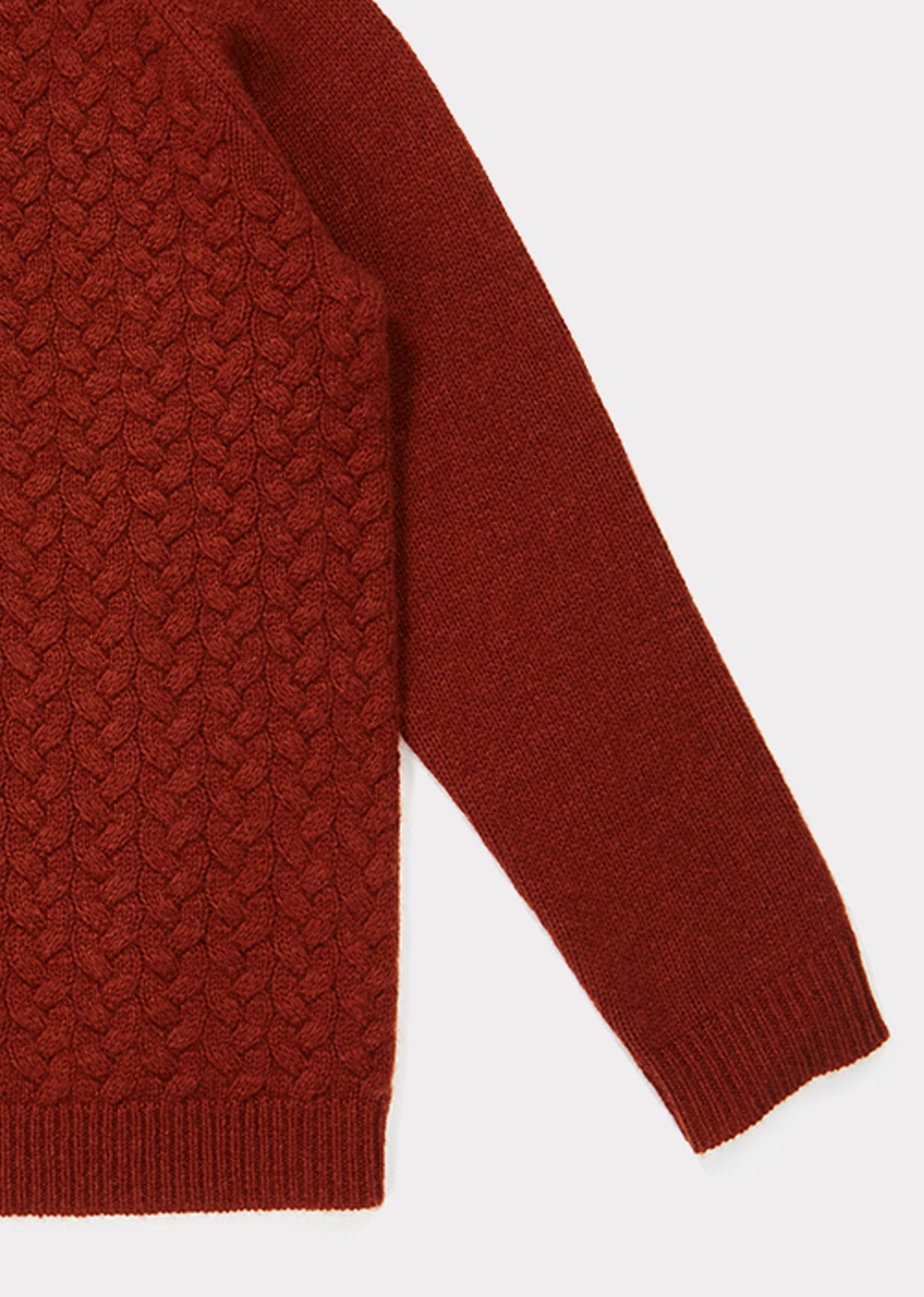 Girls Rust Cashmere Sweater