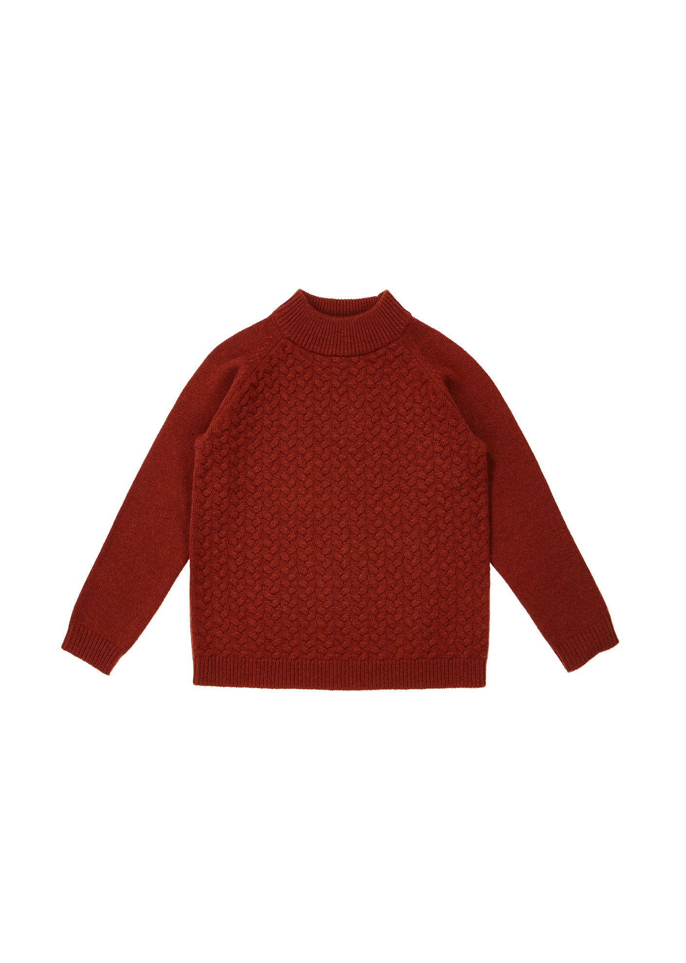 Girls Rust Cashmere Sweater