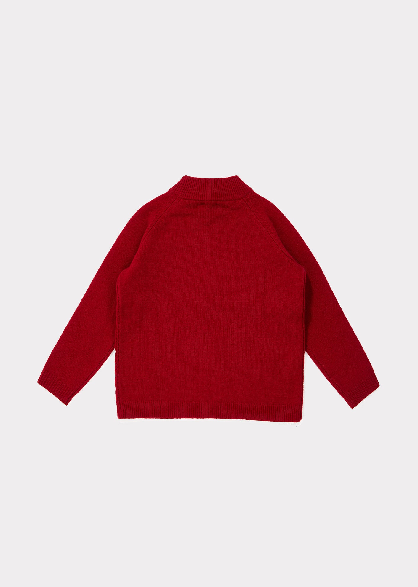 Girls Dark Red Wool Sweater