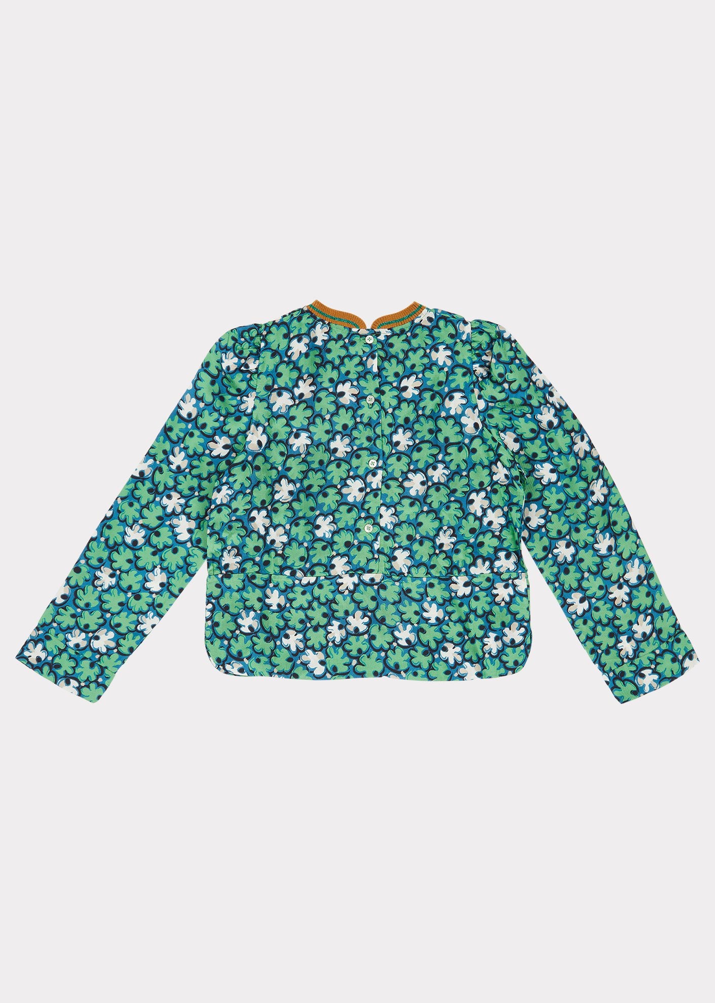 Girls Green Leaf Osprey Blouse