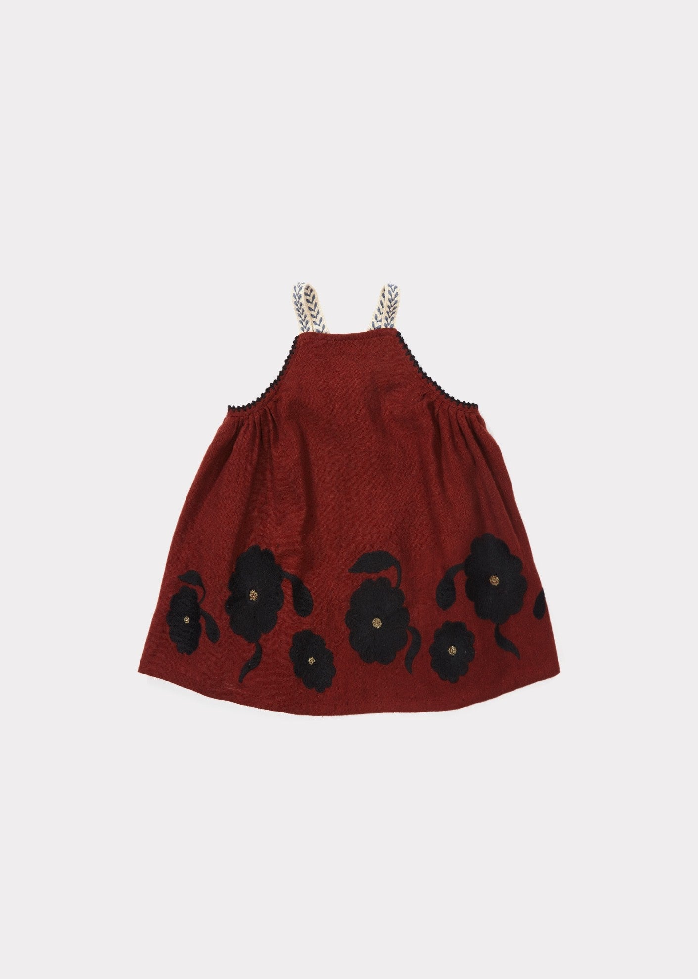 Baby Girls Burnt Ochre Cotton Dress