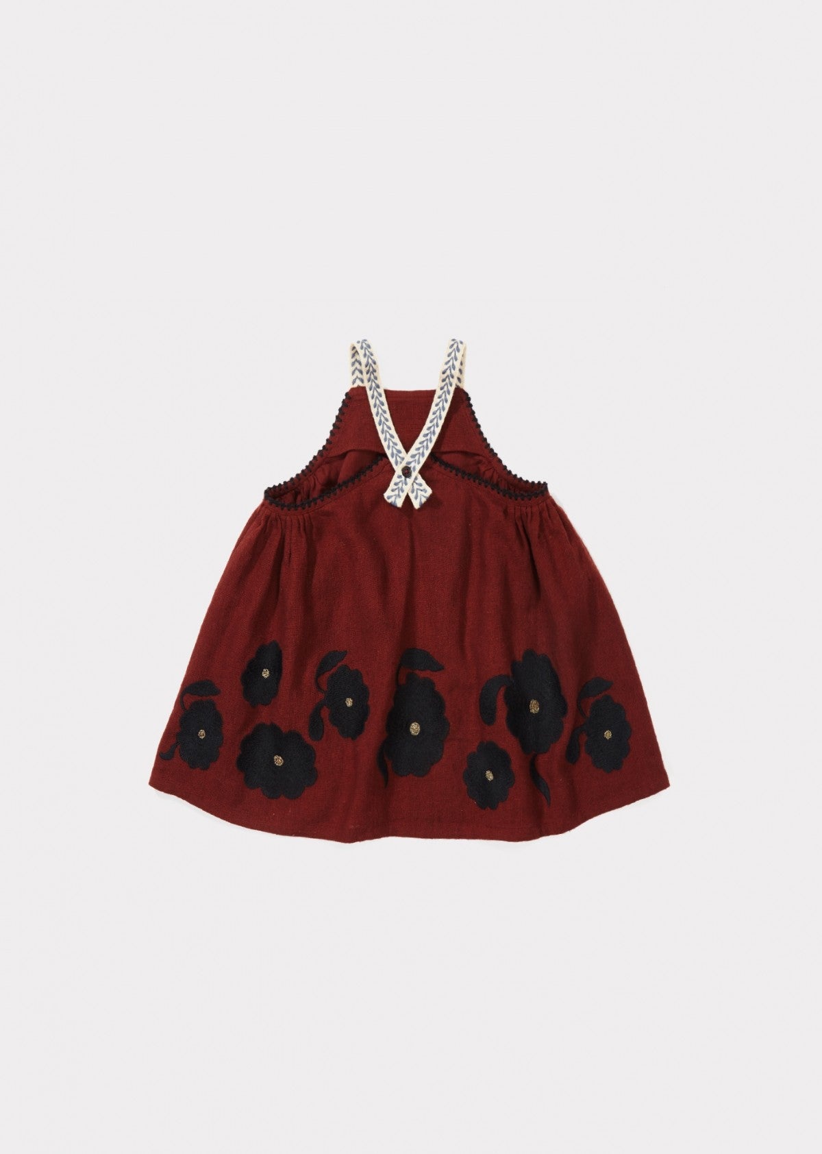 Baby Girls Burnt Ochre Cotton Dress