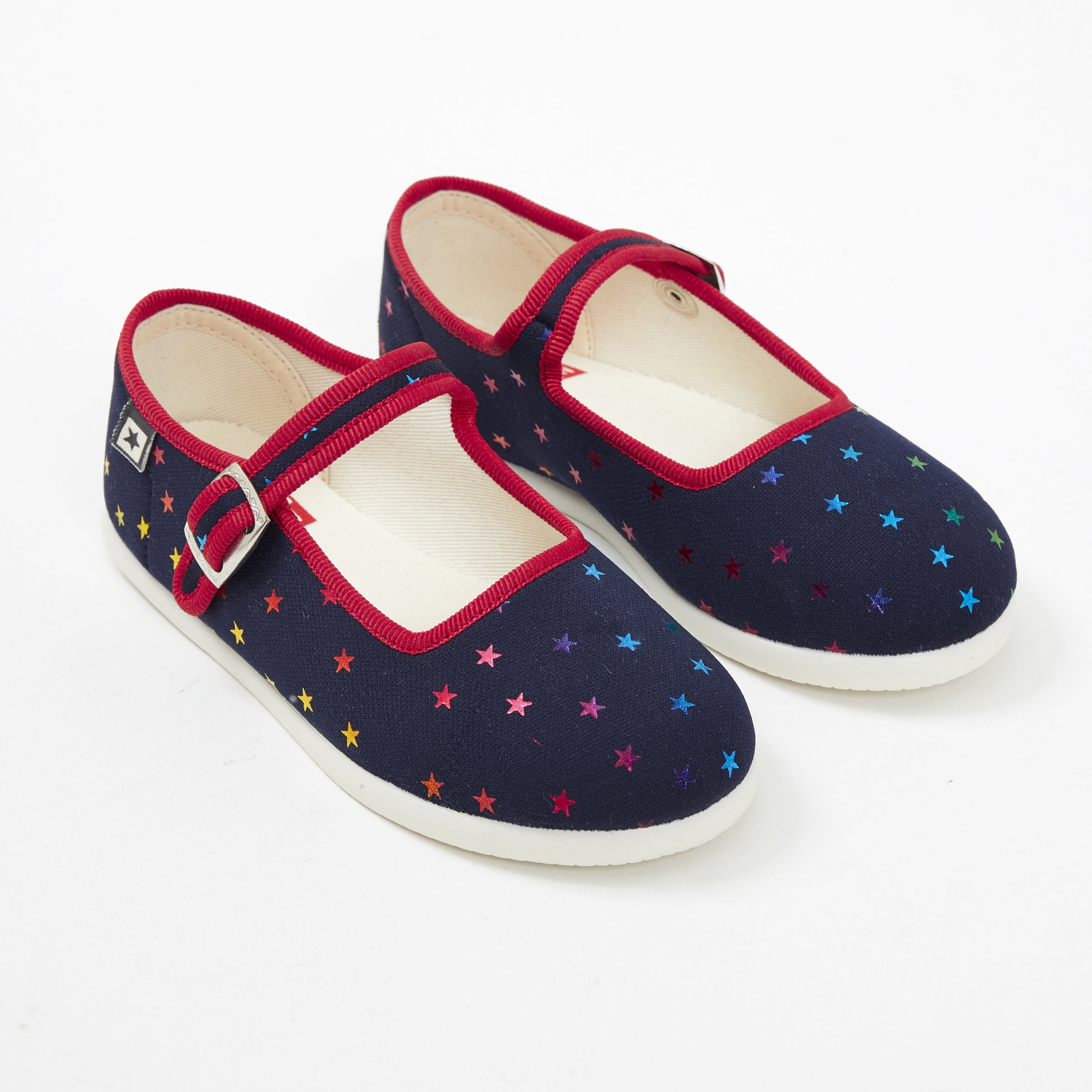 Girls Navy Flat Shoes