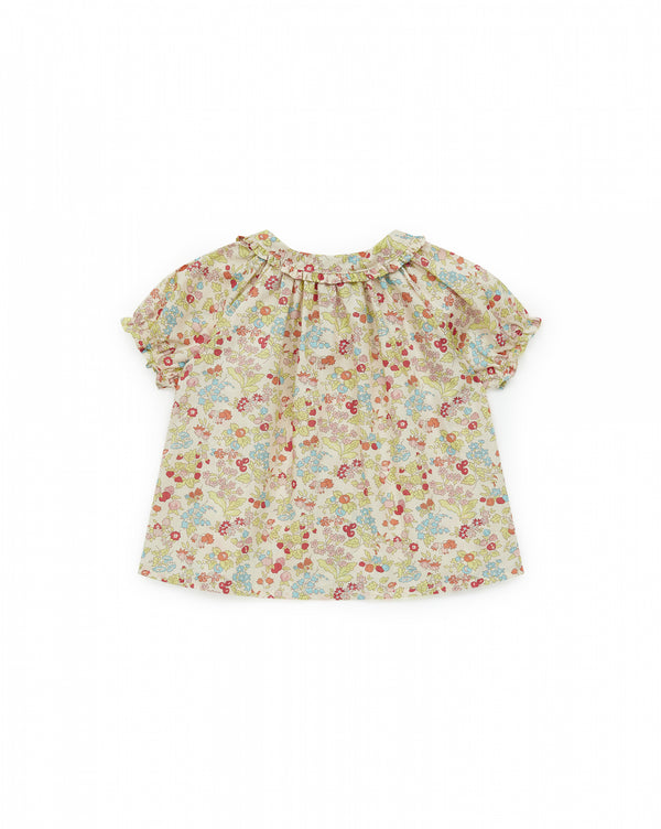 Baby Girls Pink Floral Shirt
