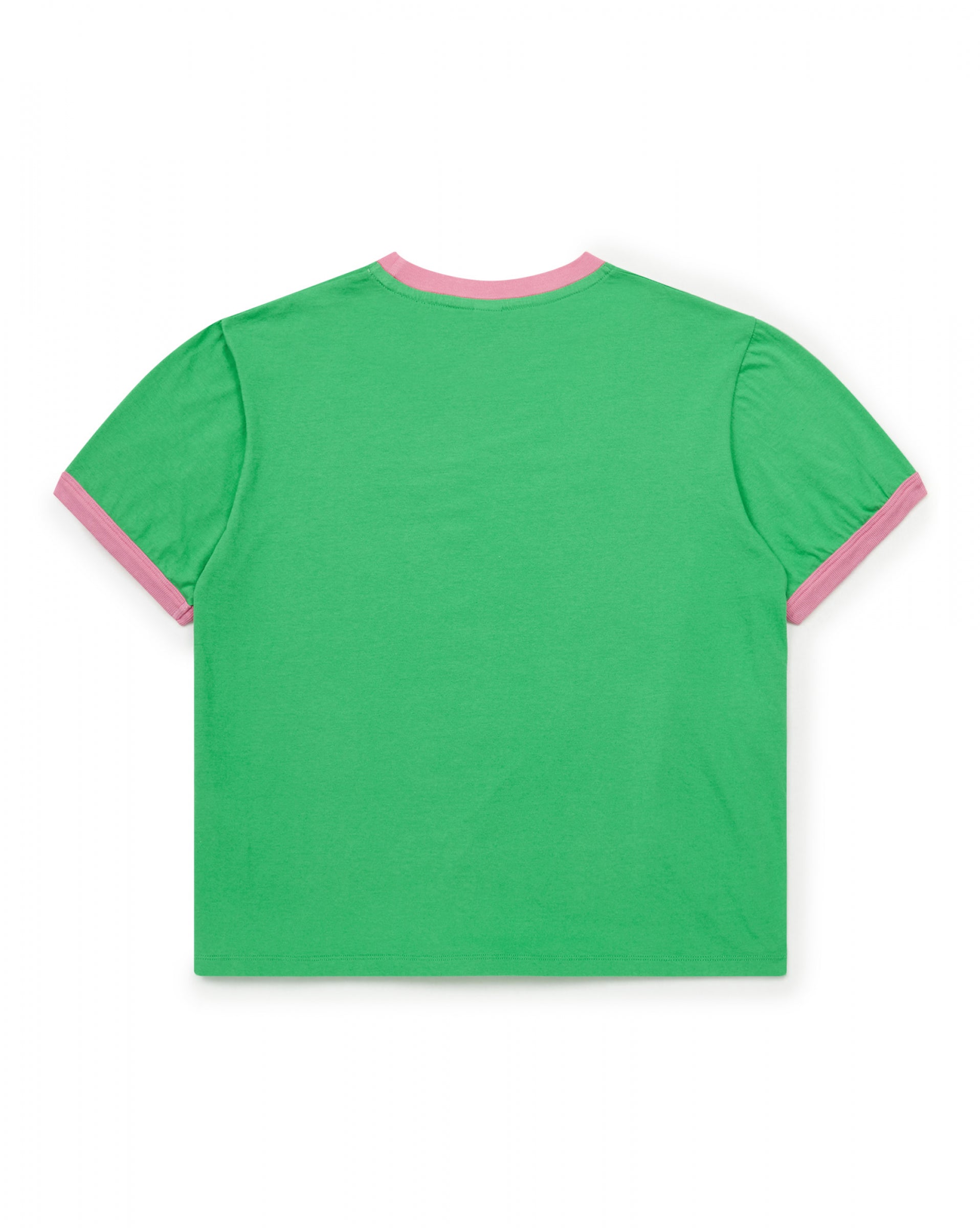 Boys & Girls Green Cotton T-Shirt