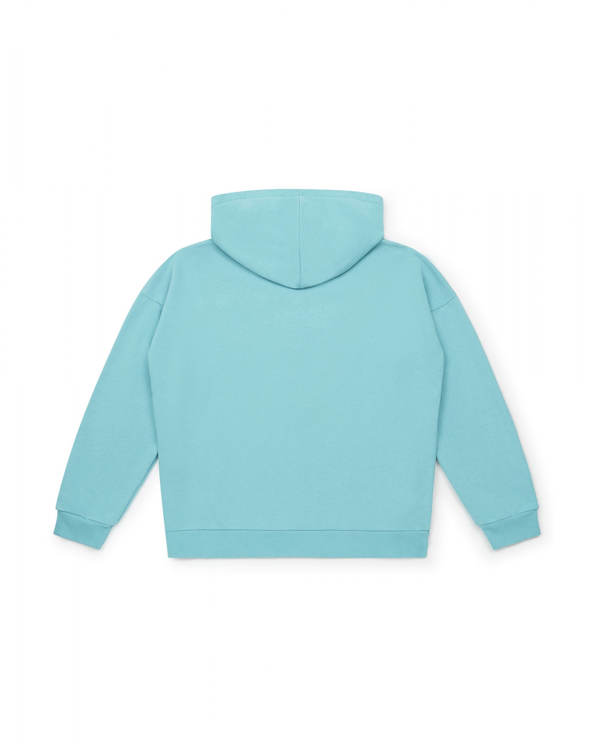 Boys & Girls Blue Cotton Hooded Sweatshirt