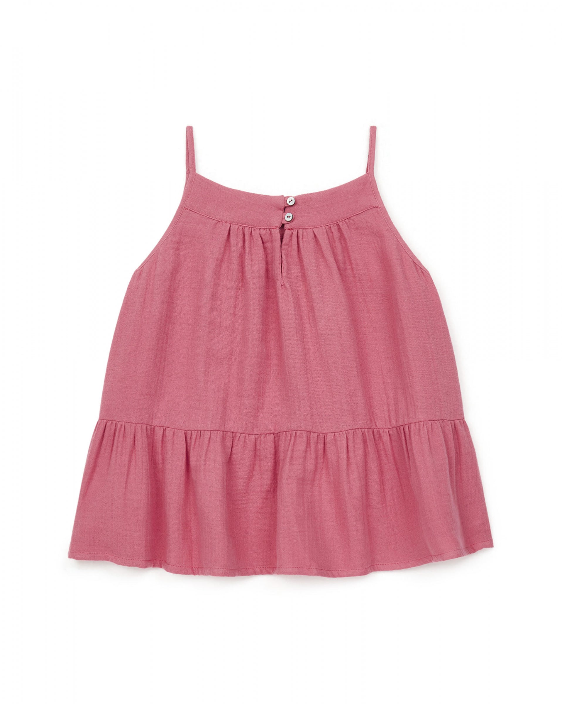 Girls Pink Cotton Tops