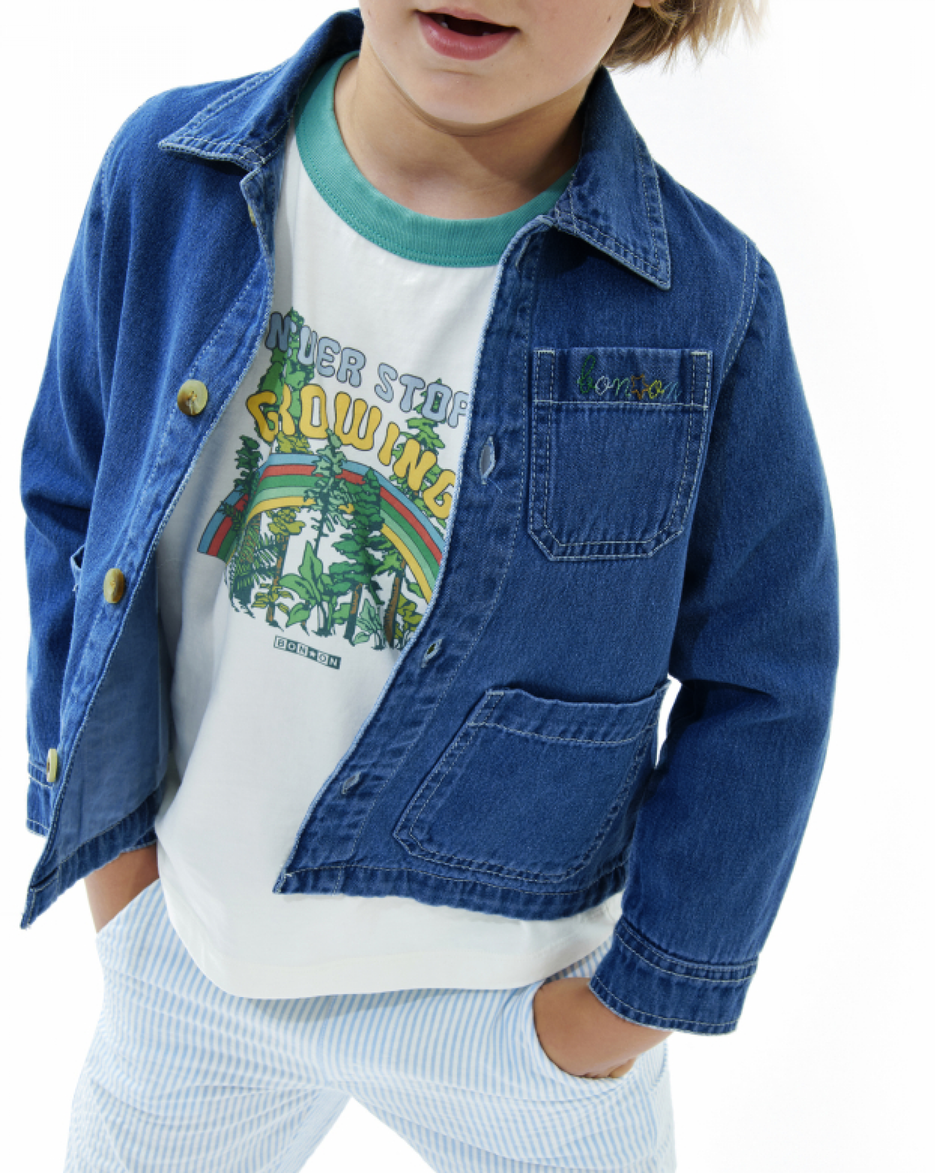 Boys & Girls Blue Denim Jacket