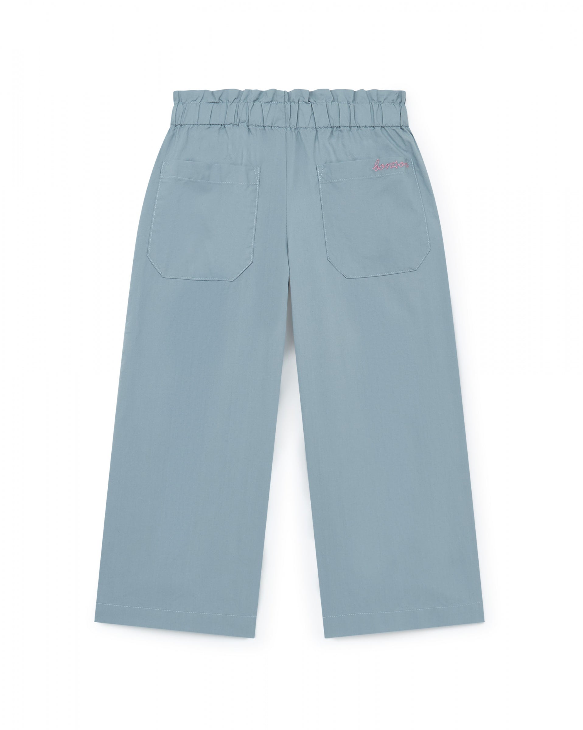 Girls Blue Cotton Trousers